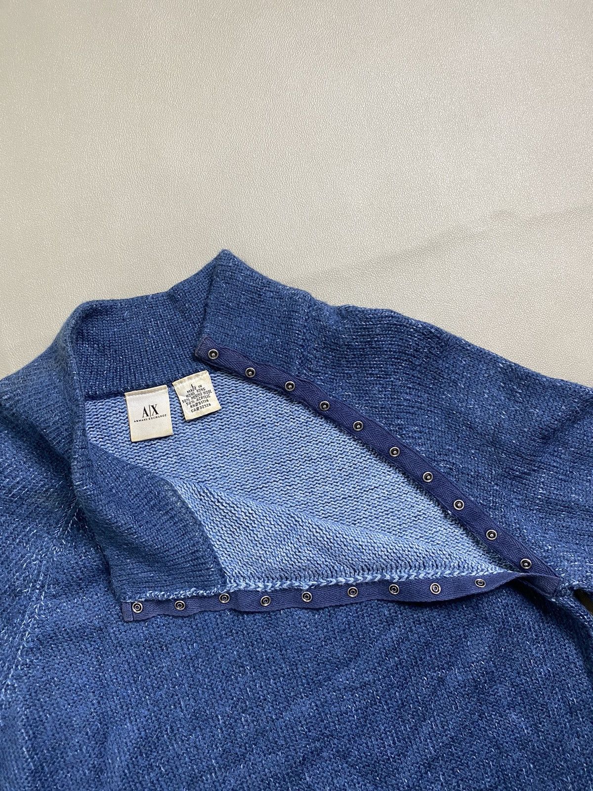 14th Addiction × Armani Exchange × If Six Was Nine Armamani Exchange Asymmetrical Button Wool Longsleeve Size US L / EU 52-54 / 3 - 4 Thumbnail