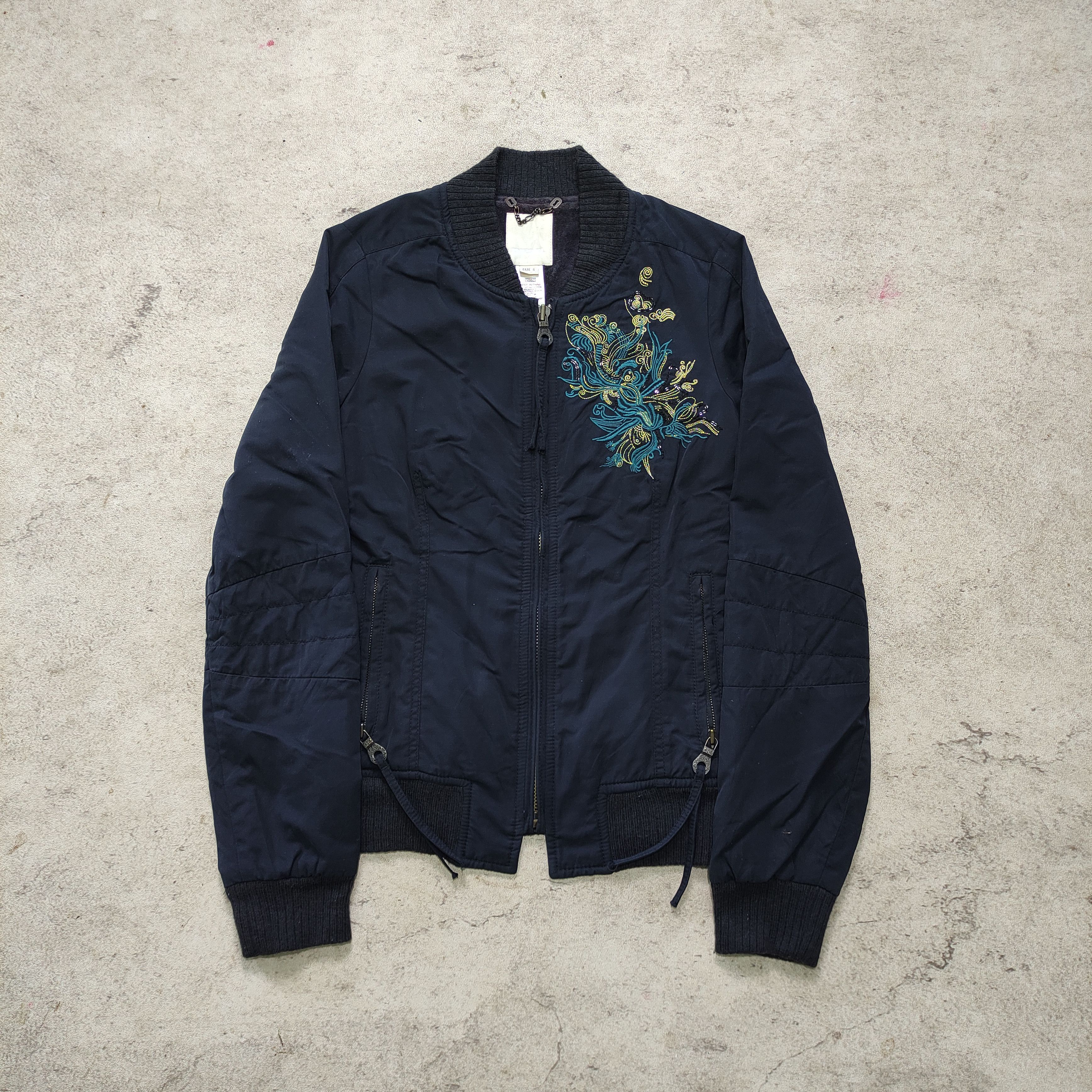 Diesel Diesel Y2K Jacket 2000s Embroidery Floral Size US S / EU 44-46 / 1 - 2 Thumbnail