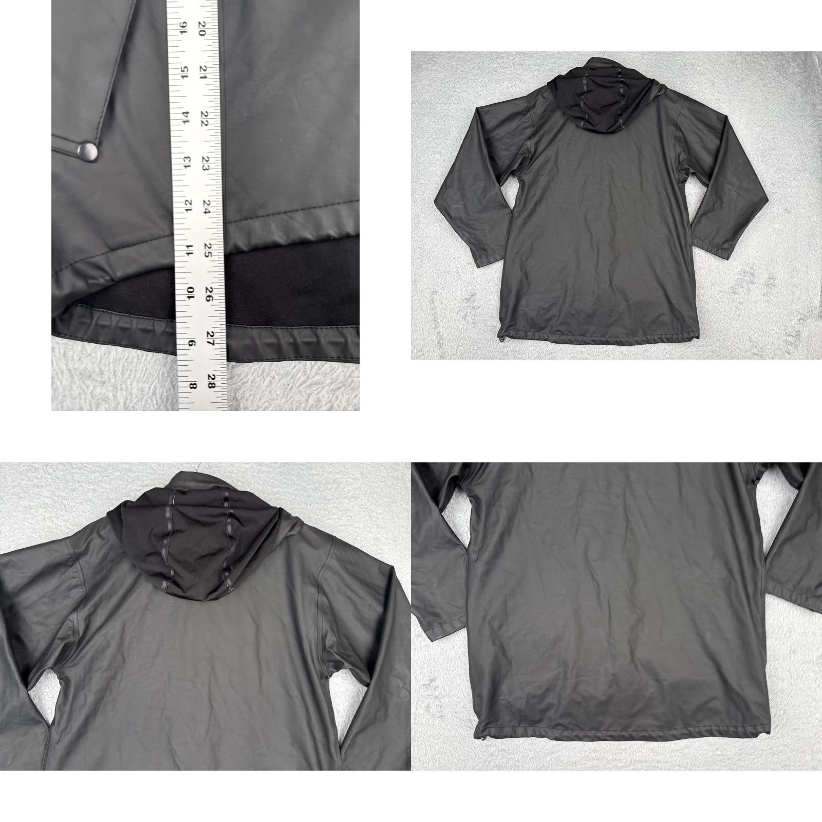 Helly Hansen Helly Hansen Jacket Mens Extra Small Black Polyurethane Shell Hooded Rain Wind Size US M / EU 48-50 / 2 - 9 Thumbnail