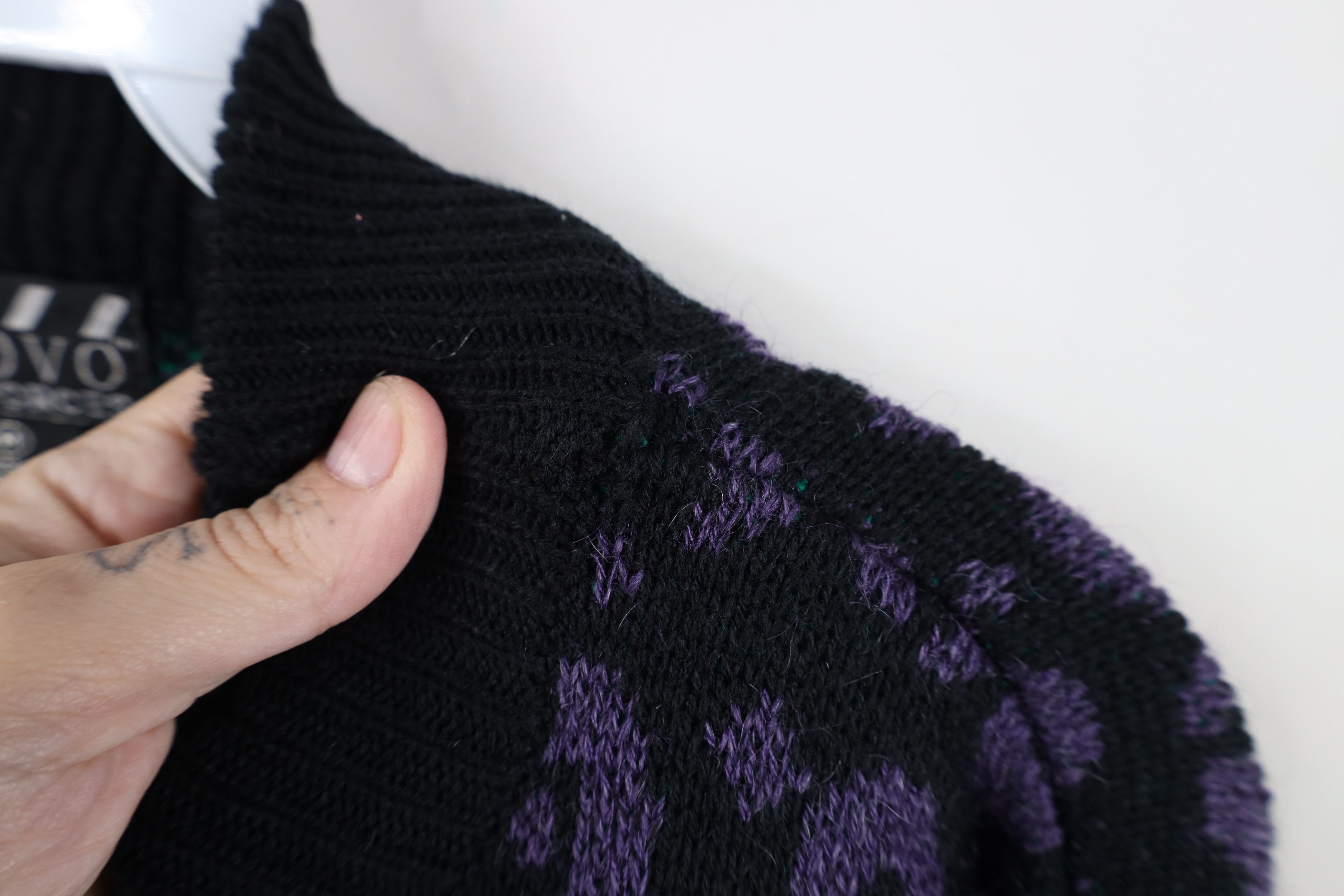 Vintage Vintage 90s Streetwear Wool Bled Knit Paisley Flower Sweater Size M / US 6-8 / IT 42-44 - 4 Thumbnail