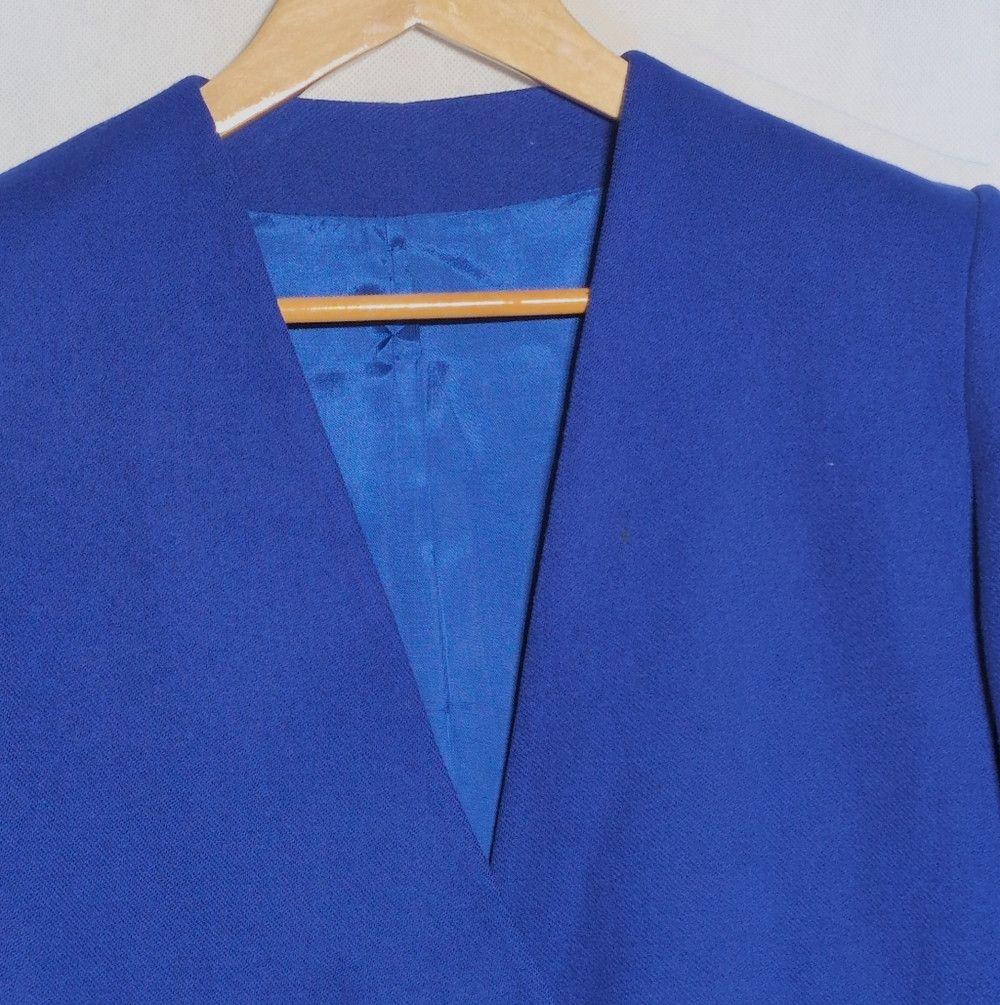 Other Vintage Michelle Stuart Petite Sz 8P Royal Blue Wool Double Size M / US 6-8 / IT 42-44 - 2 Thumbnail
