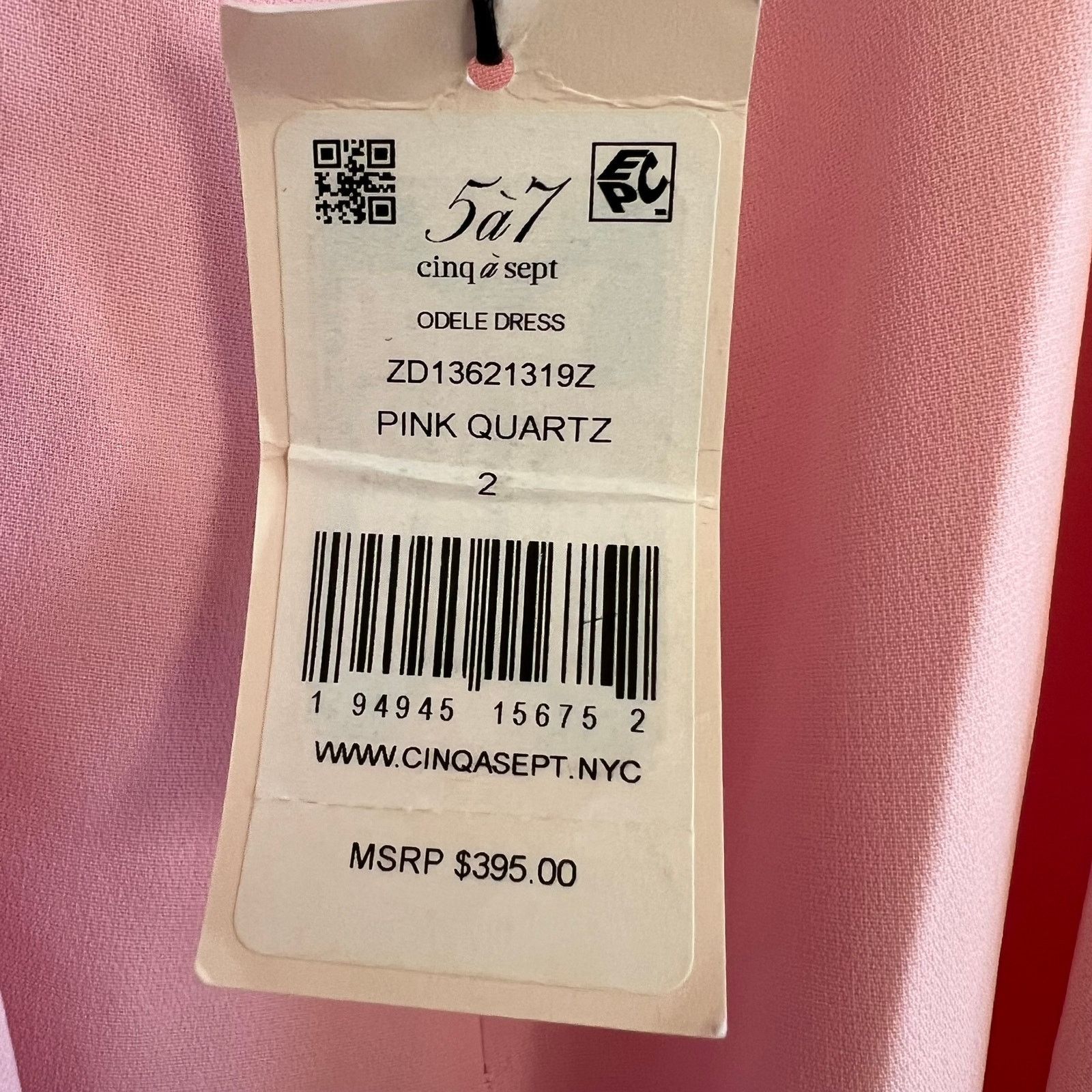 Cinq a Sept cinq a sept odele mini dress pink quartz size 2 C6 Size XS / US 0-2 / IT 36-38 - 7 Thumbnail