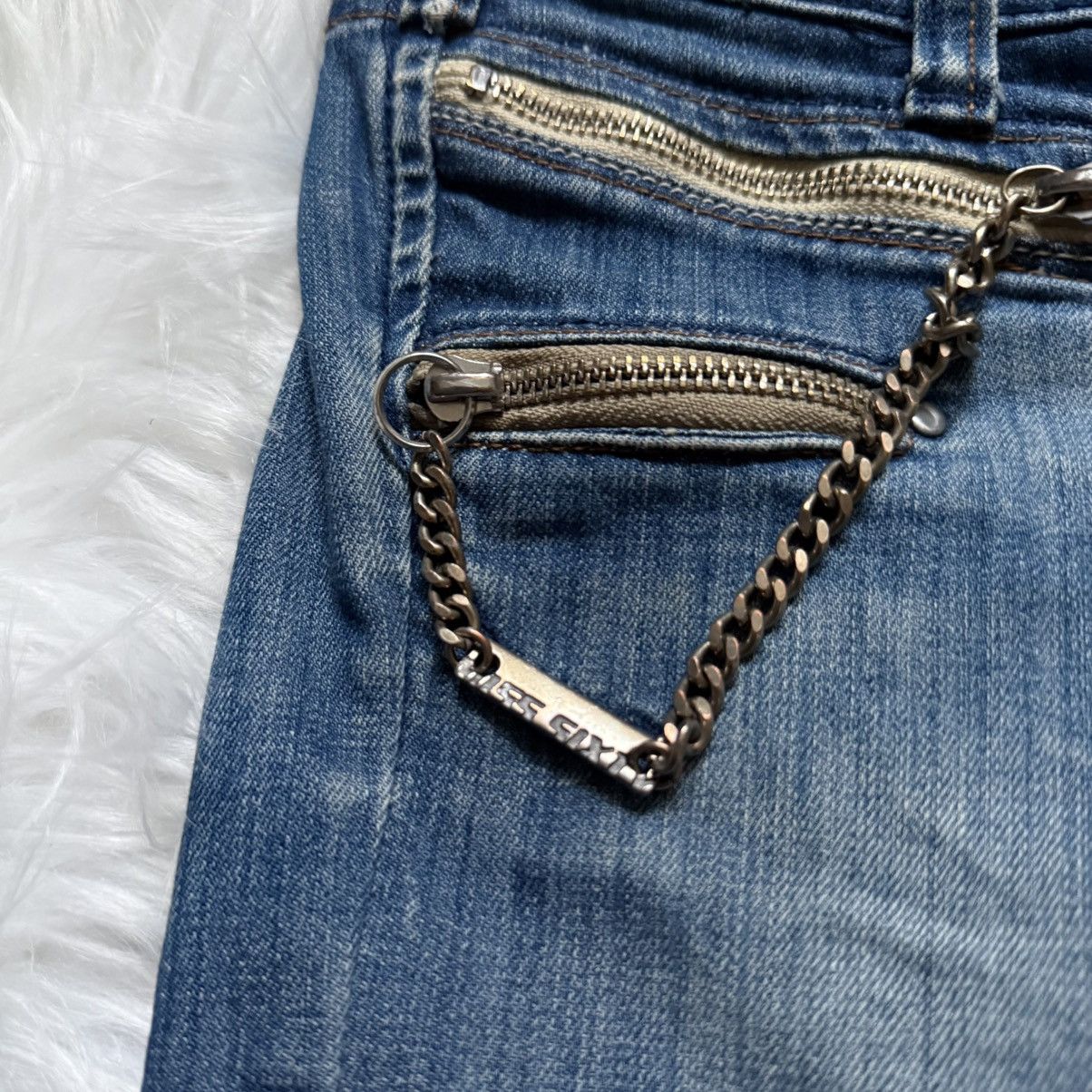 Miss Sixty 📌 Vintage Miss Sixty Y2K Chain Low Rise Slim Jeans Size 29 Size 29" - 6 Thumbnail