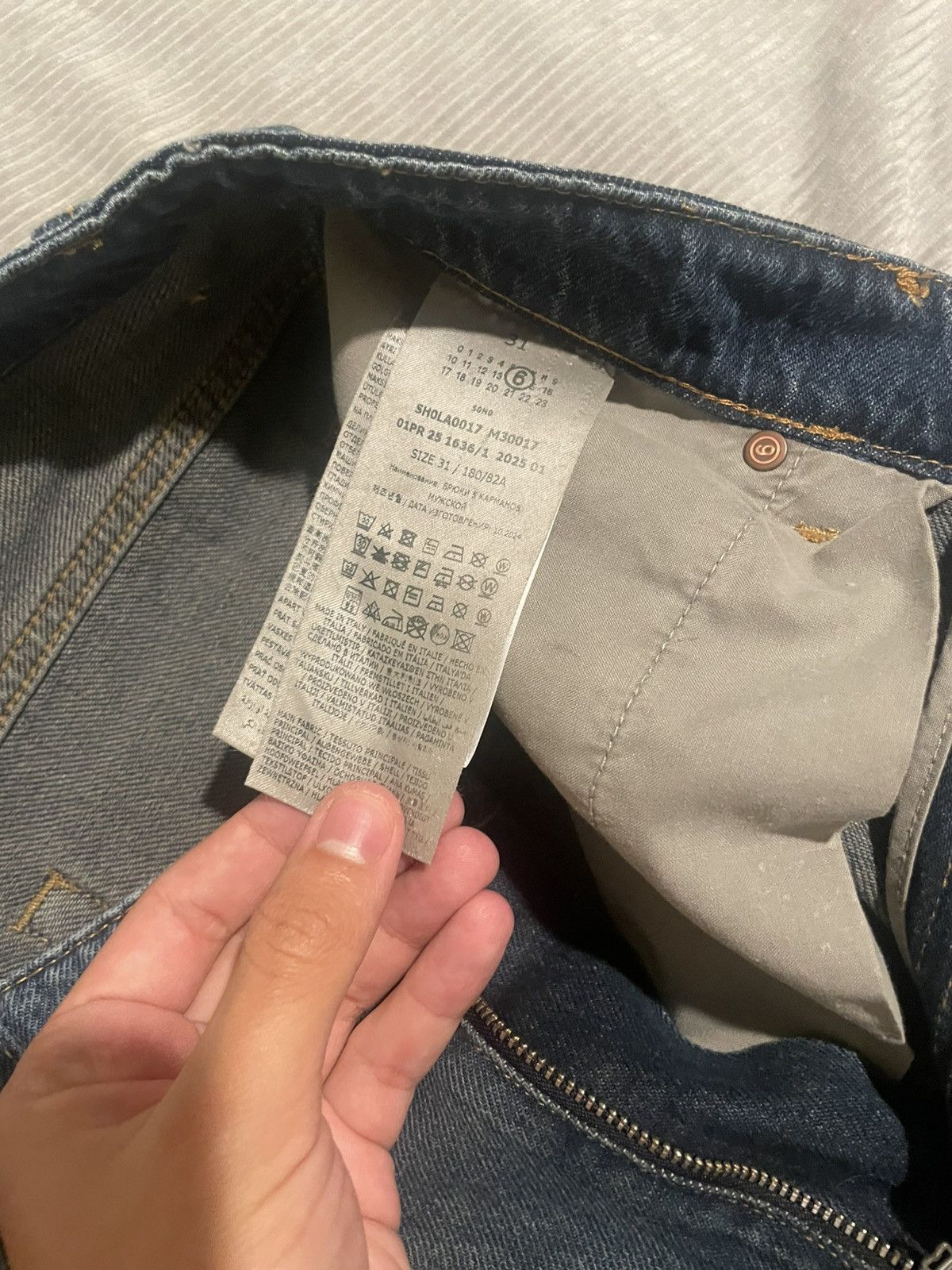 Maison Margiela Mm6 Two tone denim Size US 31 - 8 Thumbnail