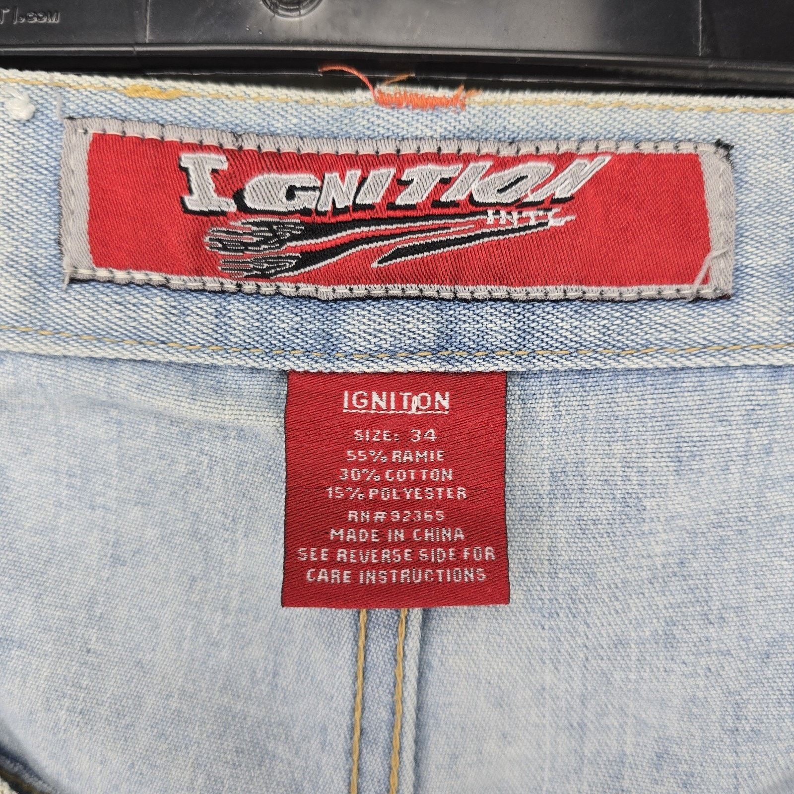 Other Vintage Ignition Jeans Mens 34 (Fits 36x27) Blue Baggy Y2K Size US 34 / EU 50 - 8 Thumbnail