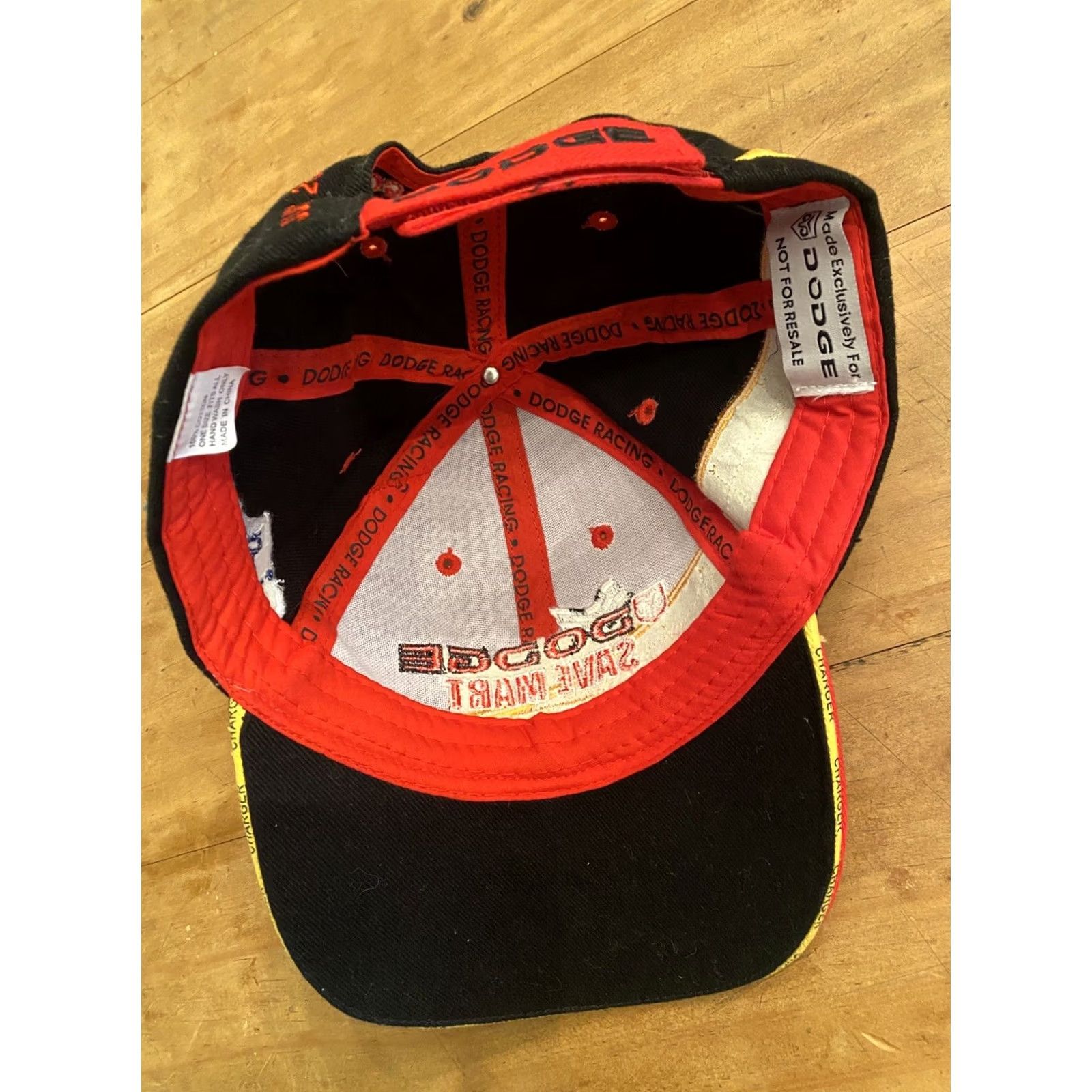 NASCAR Dodge Save Mart 350 Baseball Hat Cap Infineon Raceway 2005 Sonoma NASCAR Adjust Mens One Size Black Red White Embroidered Adjustable Cap Size ONE SIZE - 6 Thumbnail