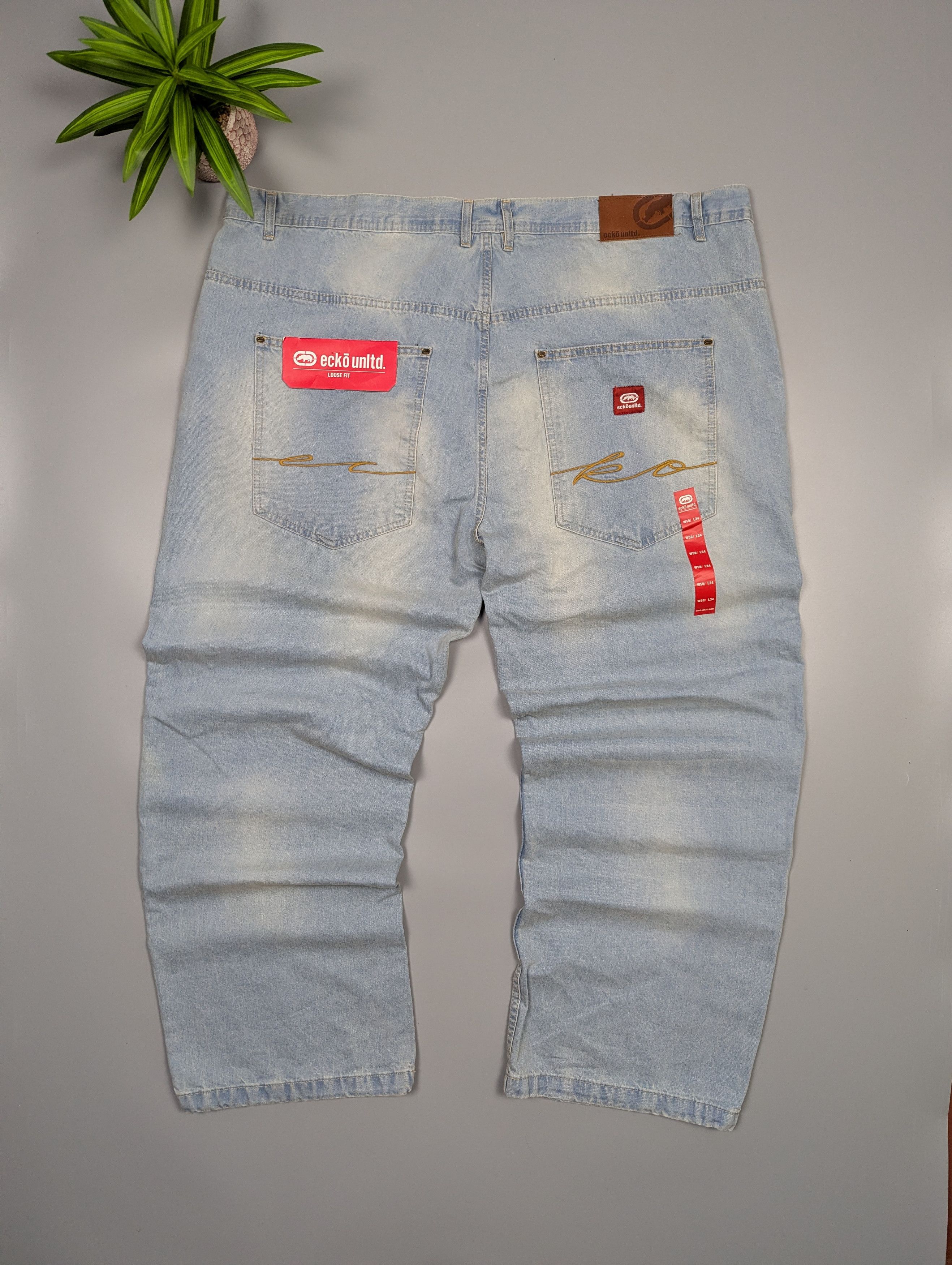 Ecko Unltd. NEW Ecko Unltd. "Fat Bro" Y2K Baggy Jeans W50 L34 Size US 44 / EU 60 - 1 Thumbnail