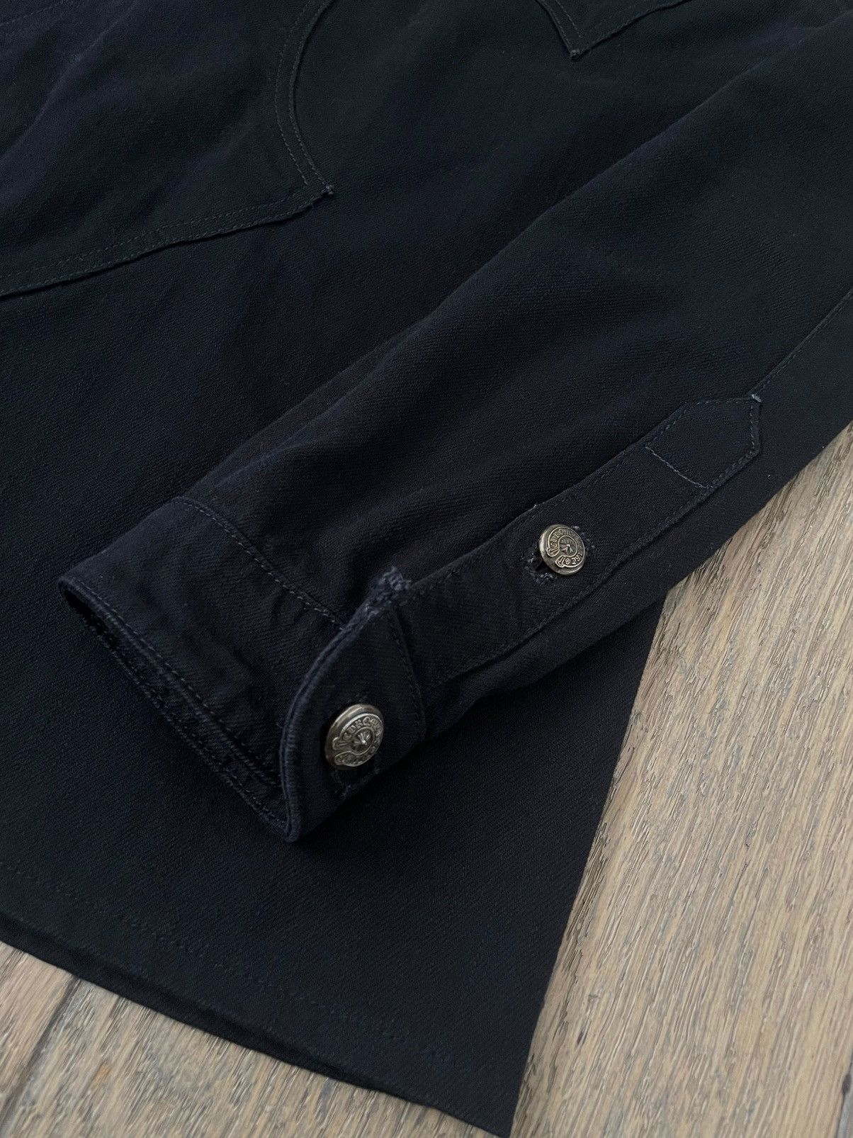 Chrome Hearts Chrome Hearts Western Cross Patched Denim Jacket Size US S / EU 44-46 / 1 - 6 Thumbnail