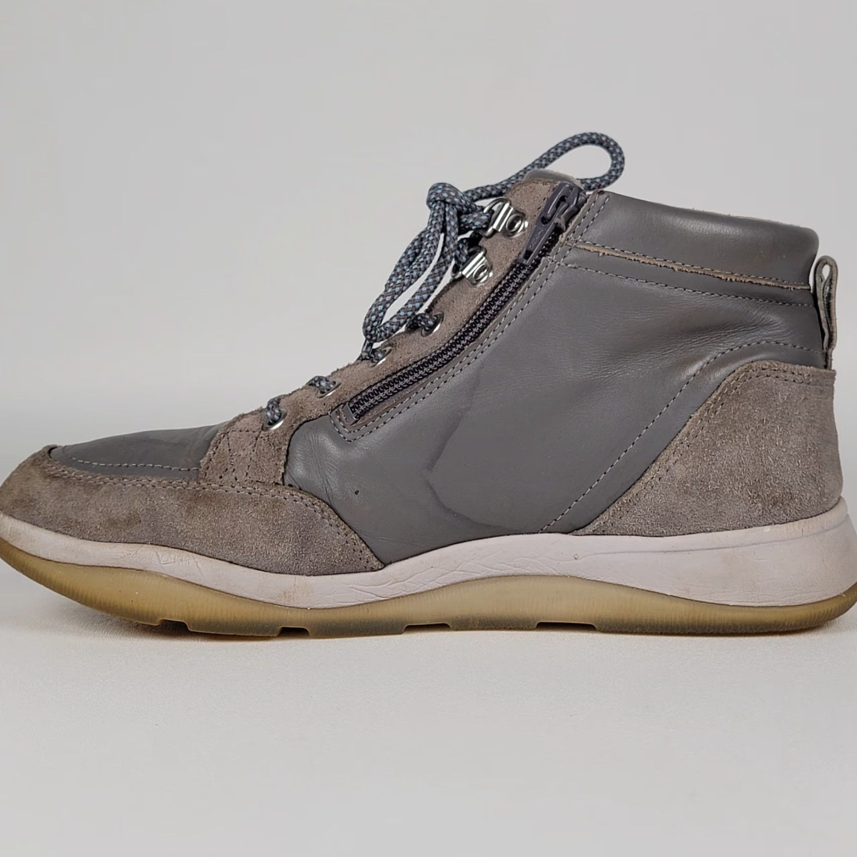Vionic Vionic Whitley Water Repellent Gray Leather Zip Comfort Boot Women 9 Size US 7 / IT 37 - 4 Thumbnail
