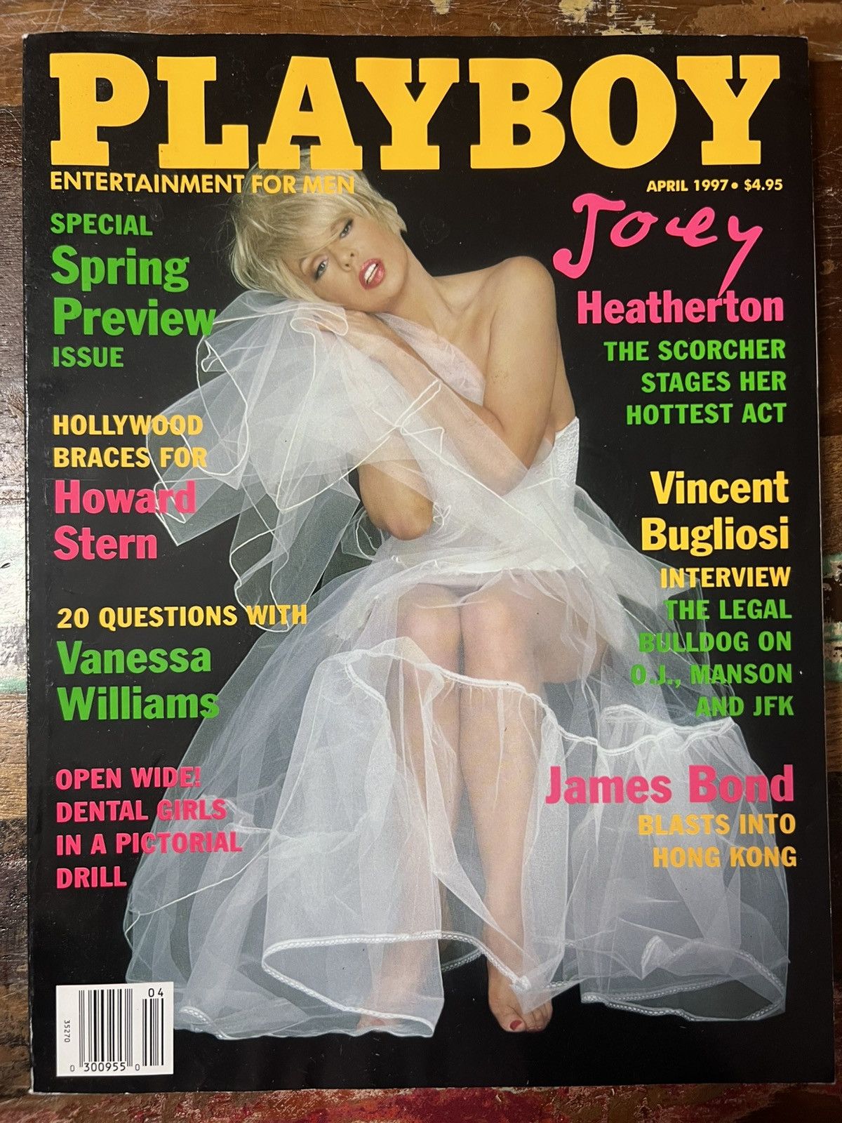 Vintage PLAYBOY Magazine - April 1997 - Joey Heatherton Cover Size ONE SIZE - 1 Thumbnail