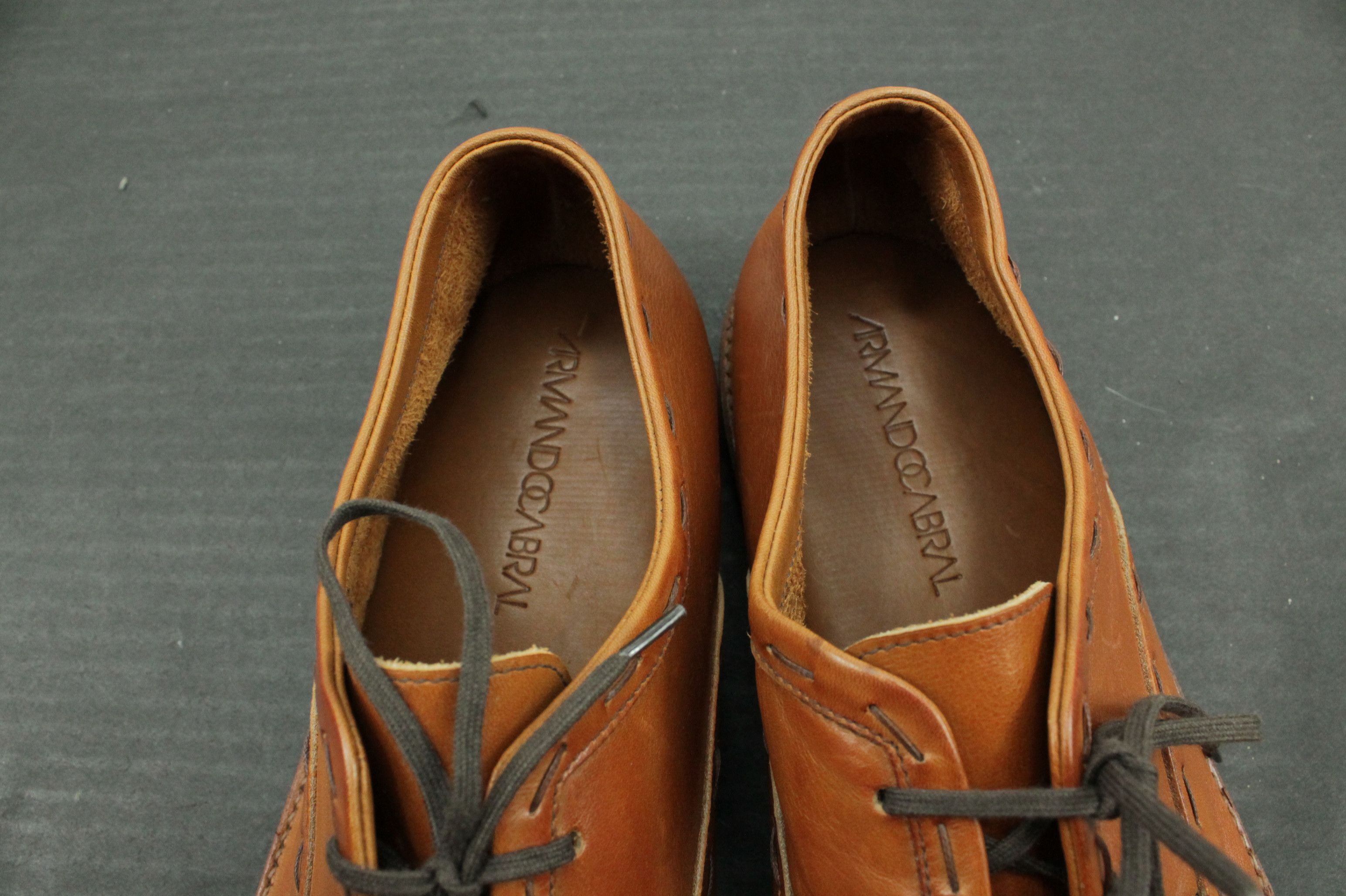 Armando Cabral Armando Cabral Brown Leather Leonard Derby Shoes Size US 12 / EU 45 - 10 Thumbnail
