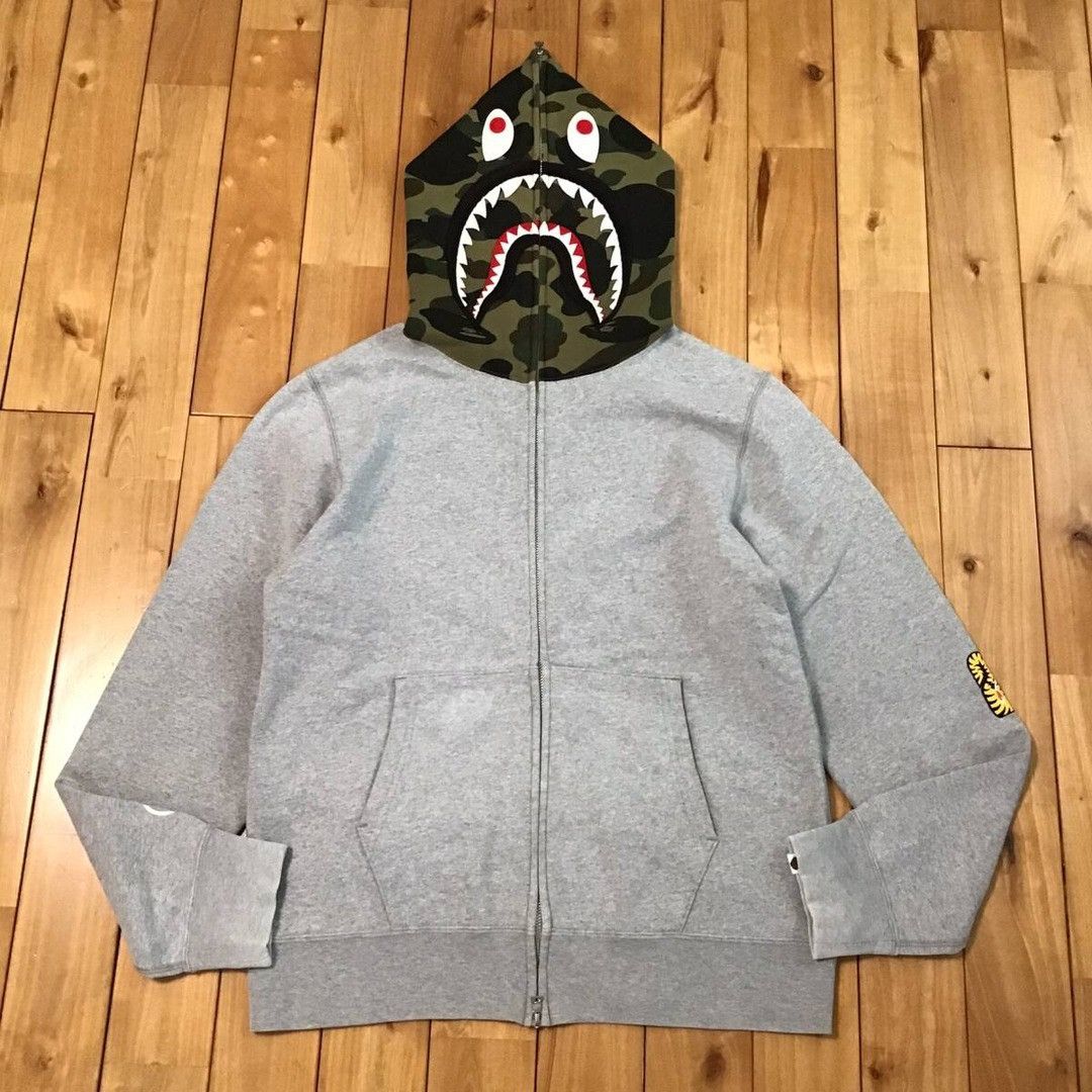 Bape BAPE camo Shark full zip hoodie a bathing ape PONR Size US L / EU 52-54 / 3 - 1 Thumbnail