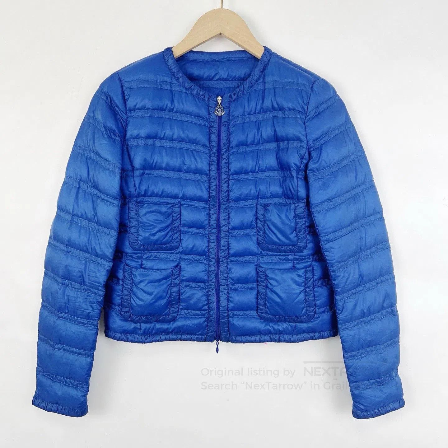 Moncler Moncler Blue Lightweight Short Down Jacket. Size XS / US 0-2 / IT 36-38 - 1 Thumbnail
