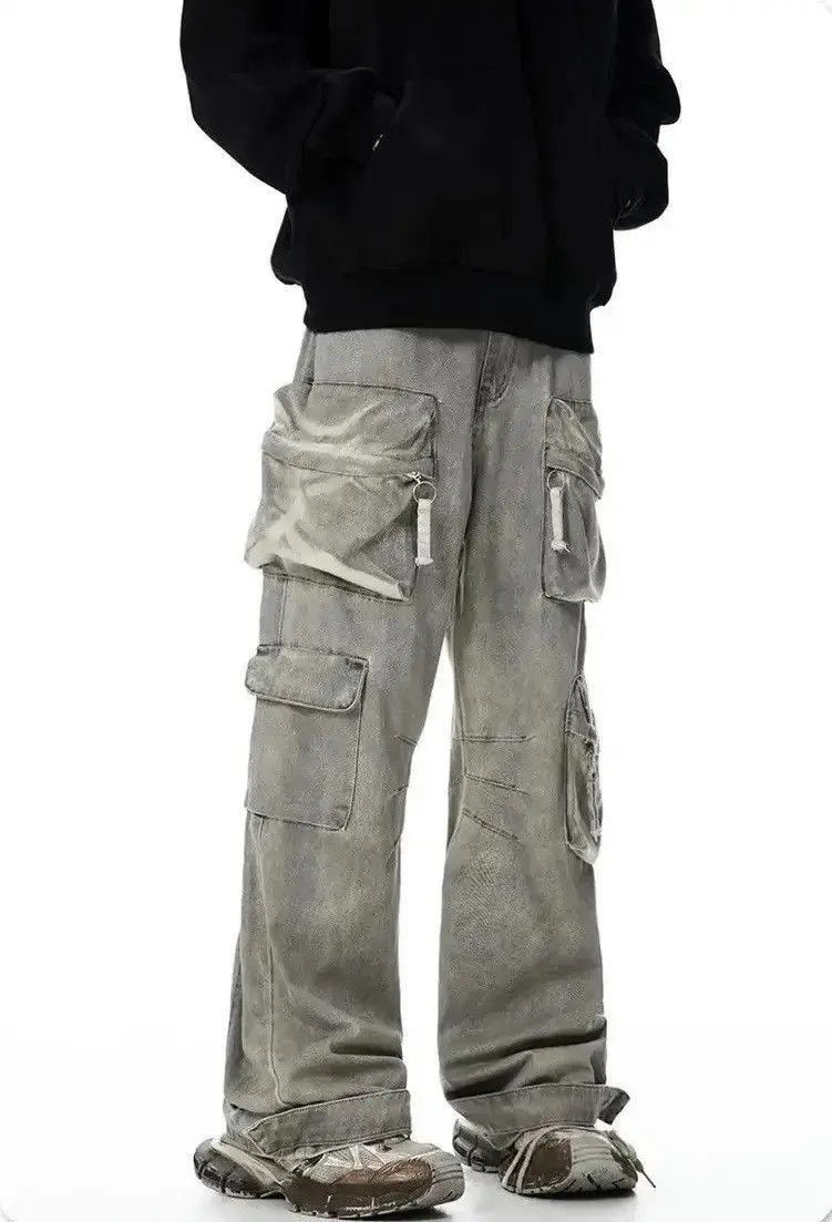 Japanese Brand Streetwear distressed hiphop cargo baggy pants y2k Size US 30 / EU 46 - 4 Thumbnail