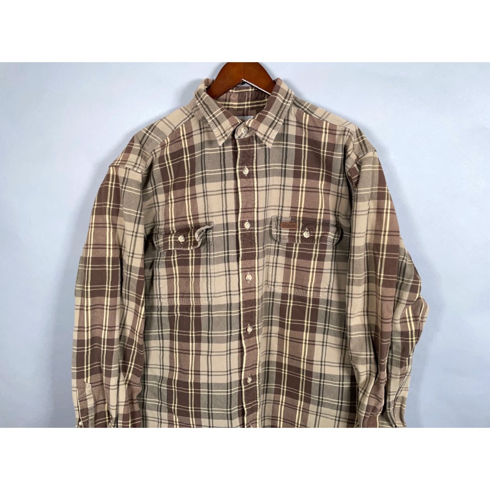 Carhartt Carhartt Flannel Shirt Men's XL Brown Plaid Heavyweight S129PTN Workwear, Button-Up, Long Sleeve Size US XL / EU 56 / 4 - 4 Thumbnail
