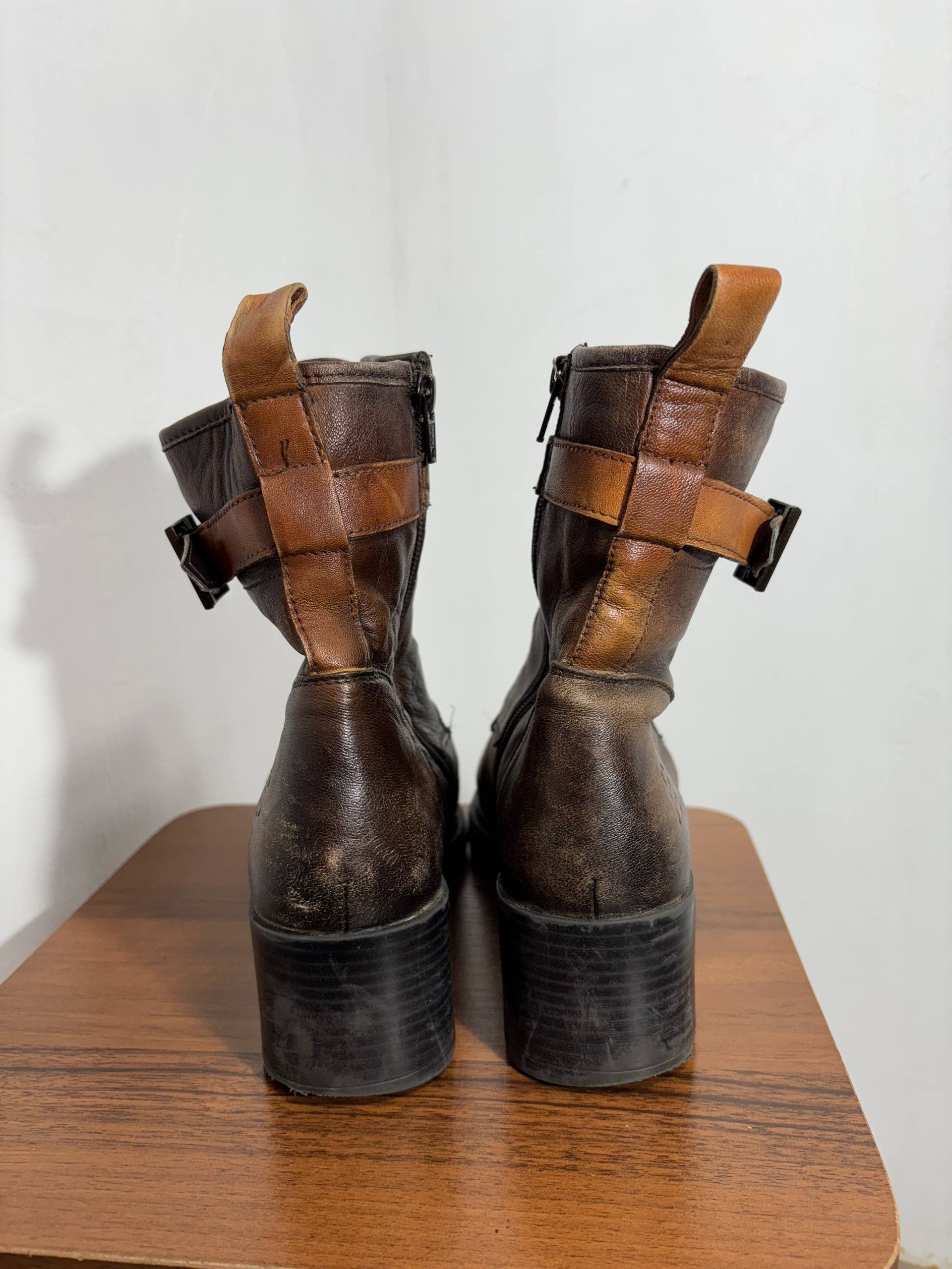 Vintage Vintage Stoned Leather High Boots Size US 9 / IT 39 - 8 Thumbnail