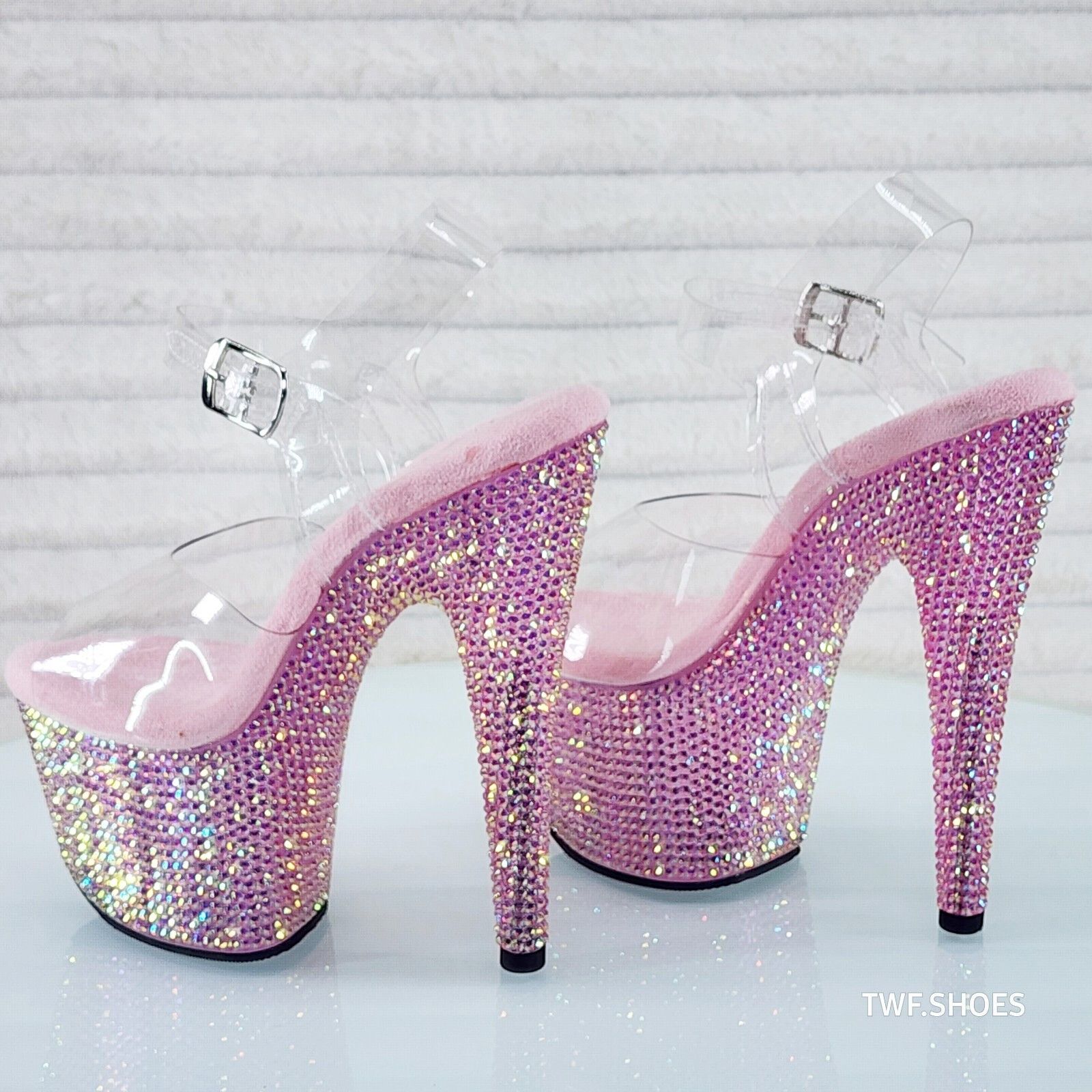 Other Bejeweled 708RS Rhinestone Platform 7" Stiletto High Heel Sh Size US 7 / IT 37 - 6 Thumbnail