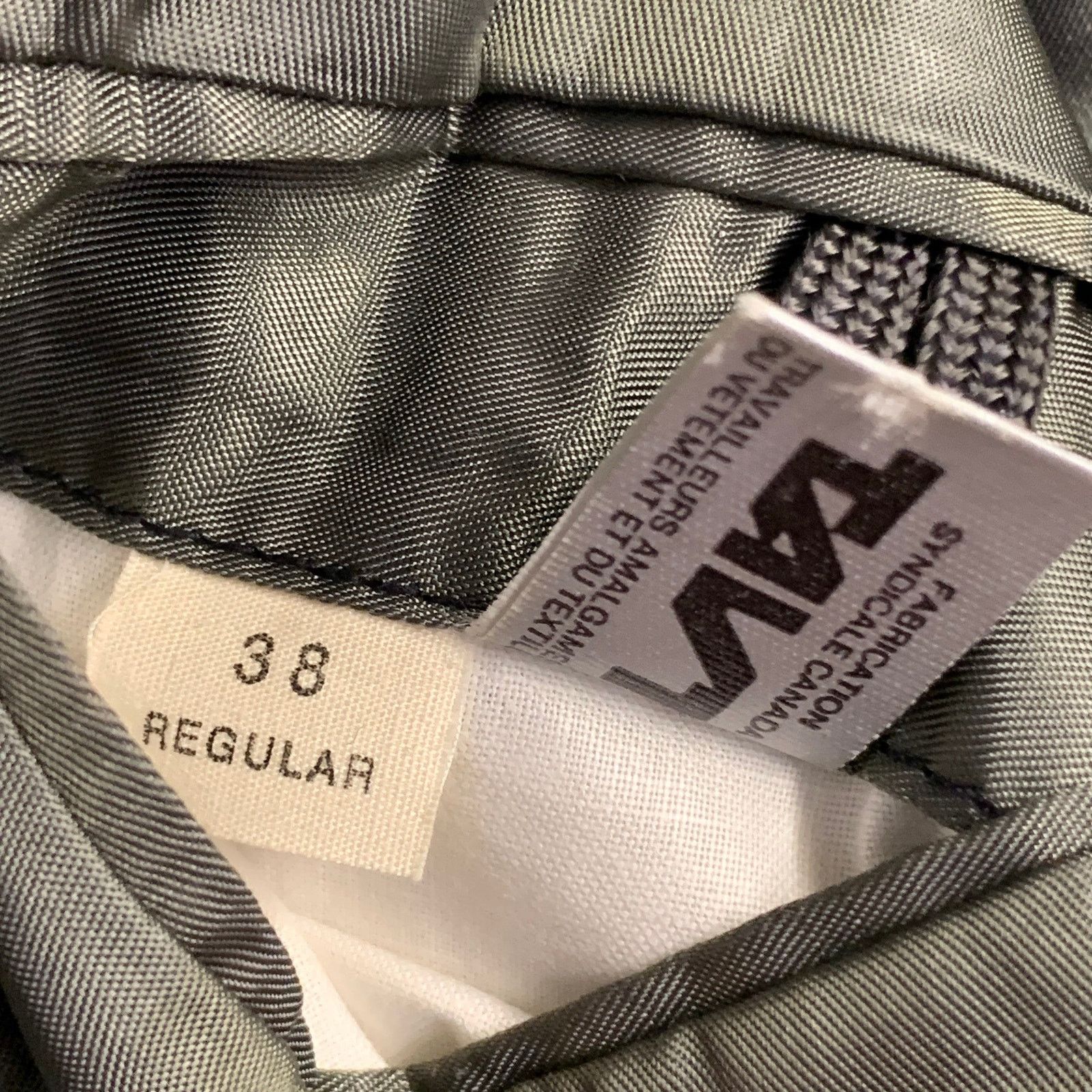 Paul Stuart Size 38 Regular Black Wool Notch Lapel 3 Piece Tuxedo Size 38R - 10 Thumbnail