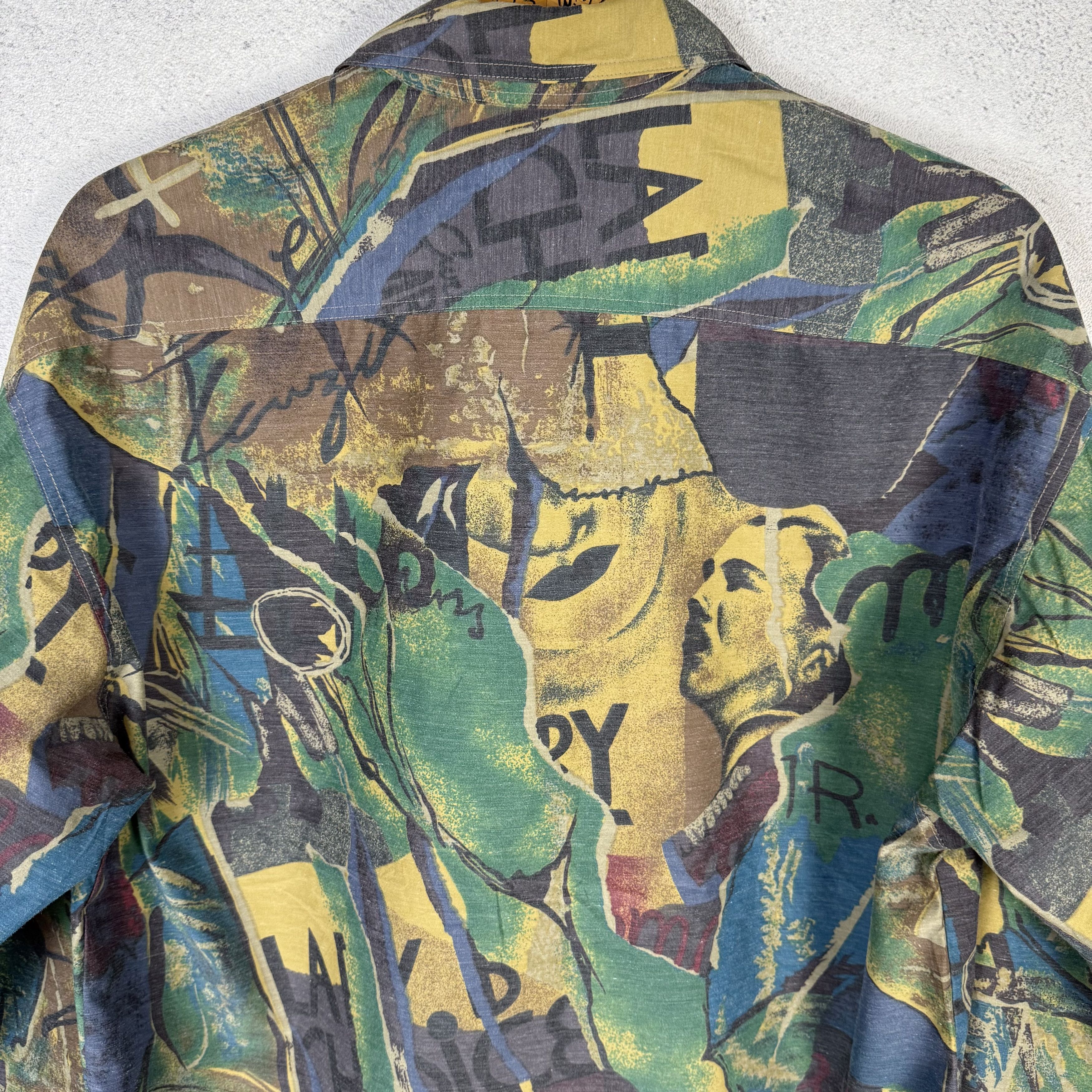 Kenzo Vintage 90s Kenzo Abstract Pattern Shirt Size US M / EU 48-50 / 2 - 4 Thumbnail