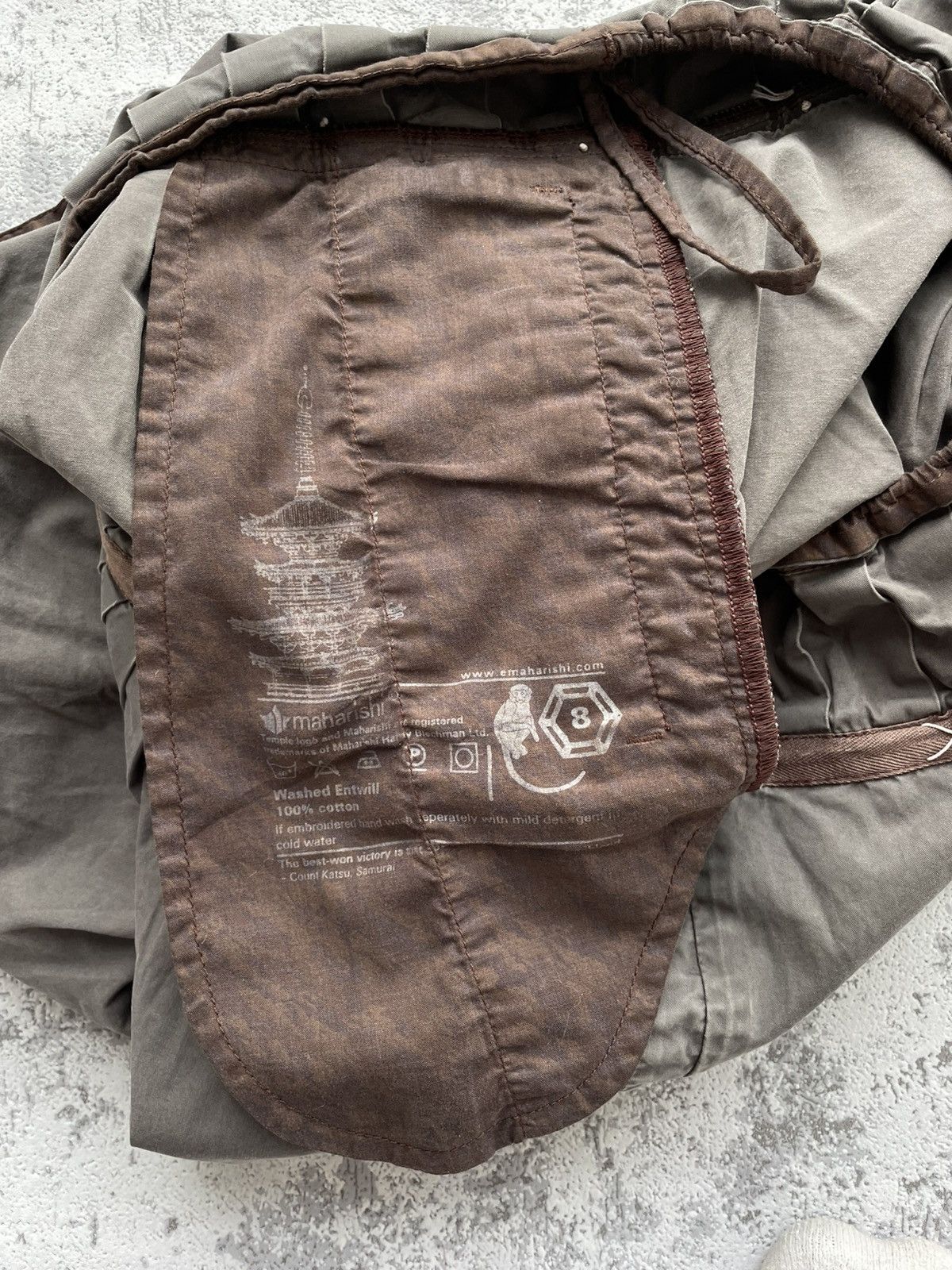 Japanese Brand Maharishi Vintage Cargo Distressed Skirt Size 27" / US 4 / IT 40 - 5 Thumbnail