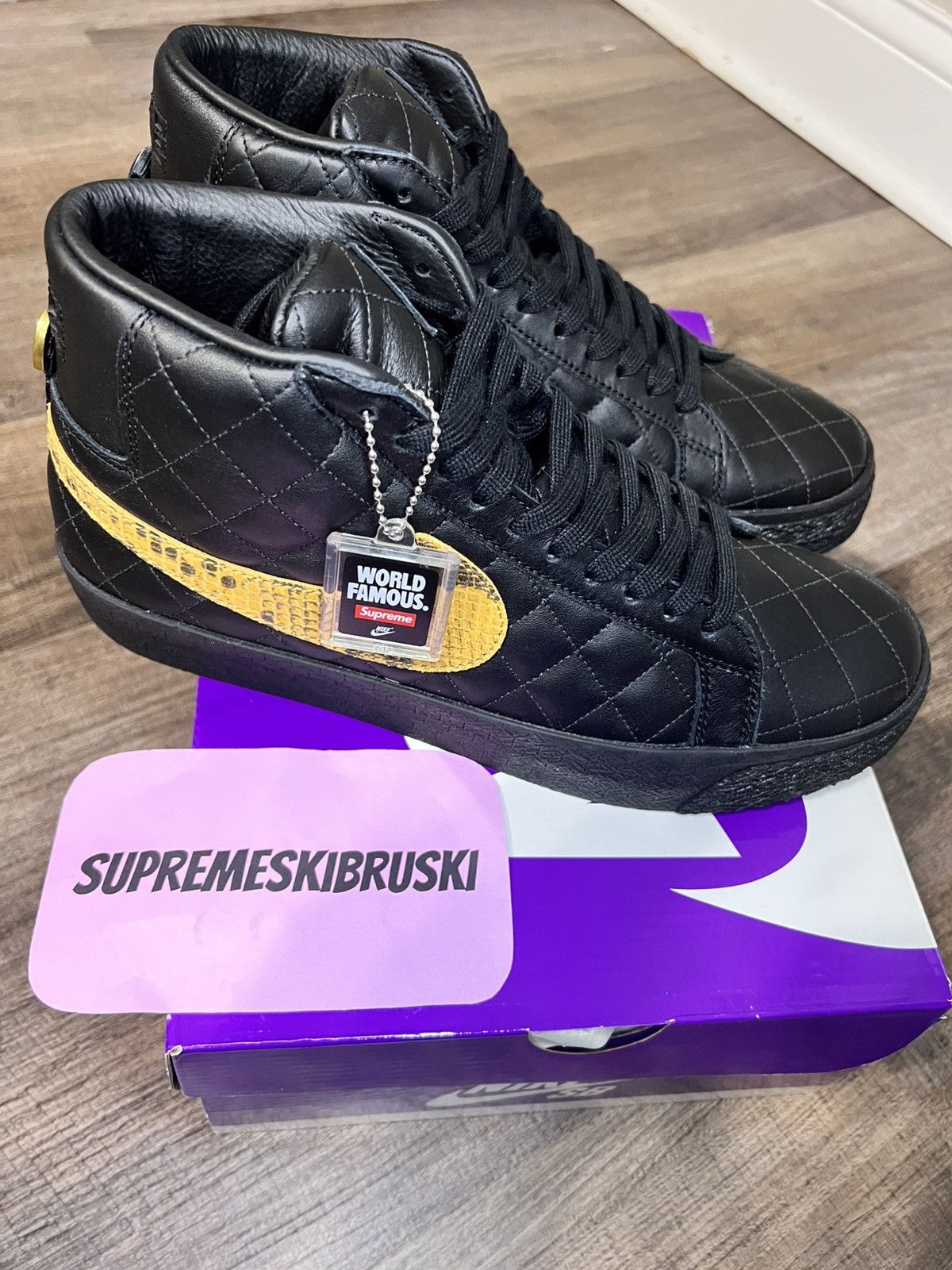 Nike × Supreme NIKE SB ZOOM BLAZER MID QS Size US 9.5 / EU 42-43 - 5 Thumbnail