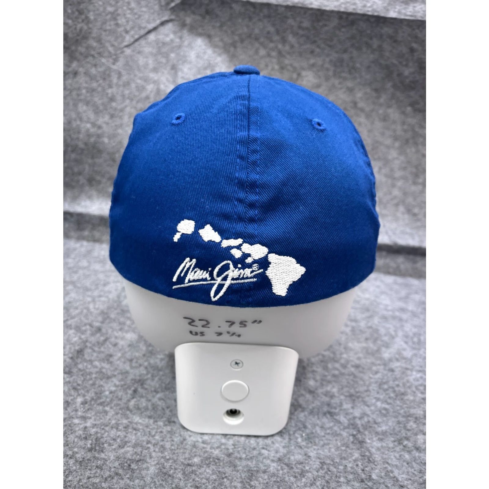 Vintage Maui Jim Hat Cap Fitted Adult Extra Large Blue Polyester Blend Flexfit Cap, XL, Blue, Be Apache? Size ONE SIZE - 6 Thumbnail