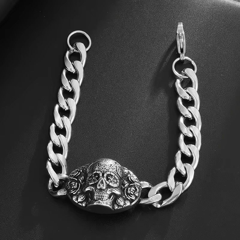 Jewelry × Vintage Trend Skull Ghost Head Bracelet Size ONE SIZE - 2 Thumbnail