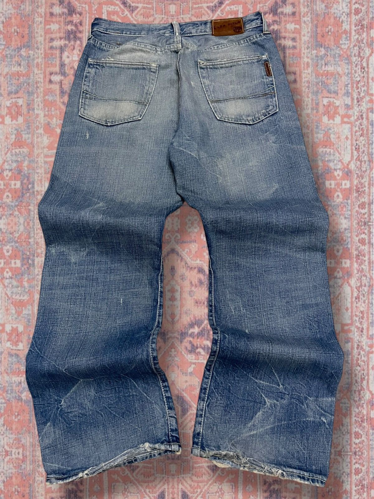 Japanese Brand Vintage Rare 1990s Designer Japan Ezra Fitch Mudwash Flared Size US 30 / EU 46 - 8 Thumbnail