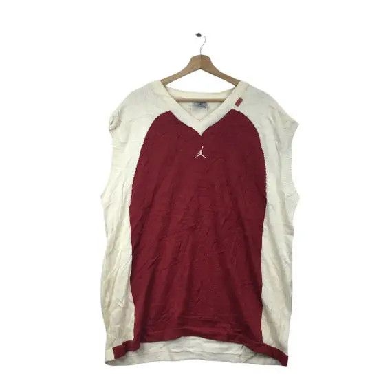 Nike Vtg NIKE AIR JORDAN Center Logo Basketball Jersey Tank Top Size US XL / EU 56 / 4 - 1 Thumbnail