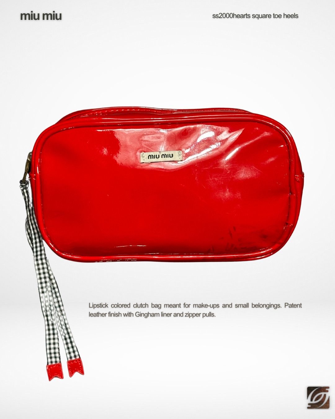 Miu Miu SS21 Patent Make-up Kit with Charm Size ONE SIZE - 1 Thumbnail