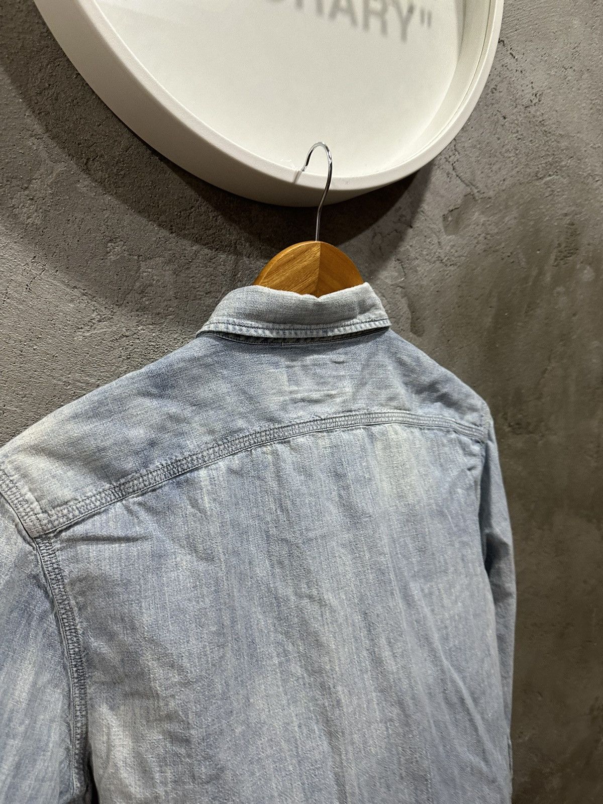 RRL Ralph Lauren Vintage RRL Polo Ralph Lauren Wash Denim Shirt Size US M / EU 48-50 / 2 - 11 Thumbnail