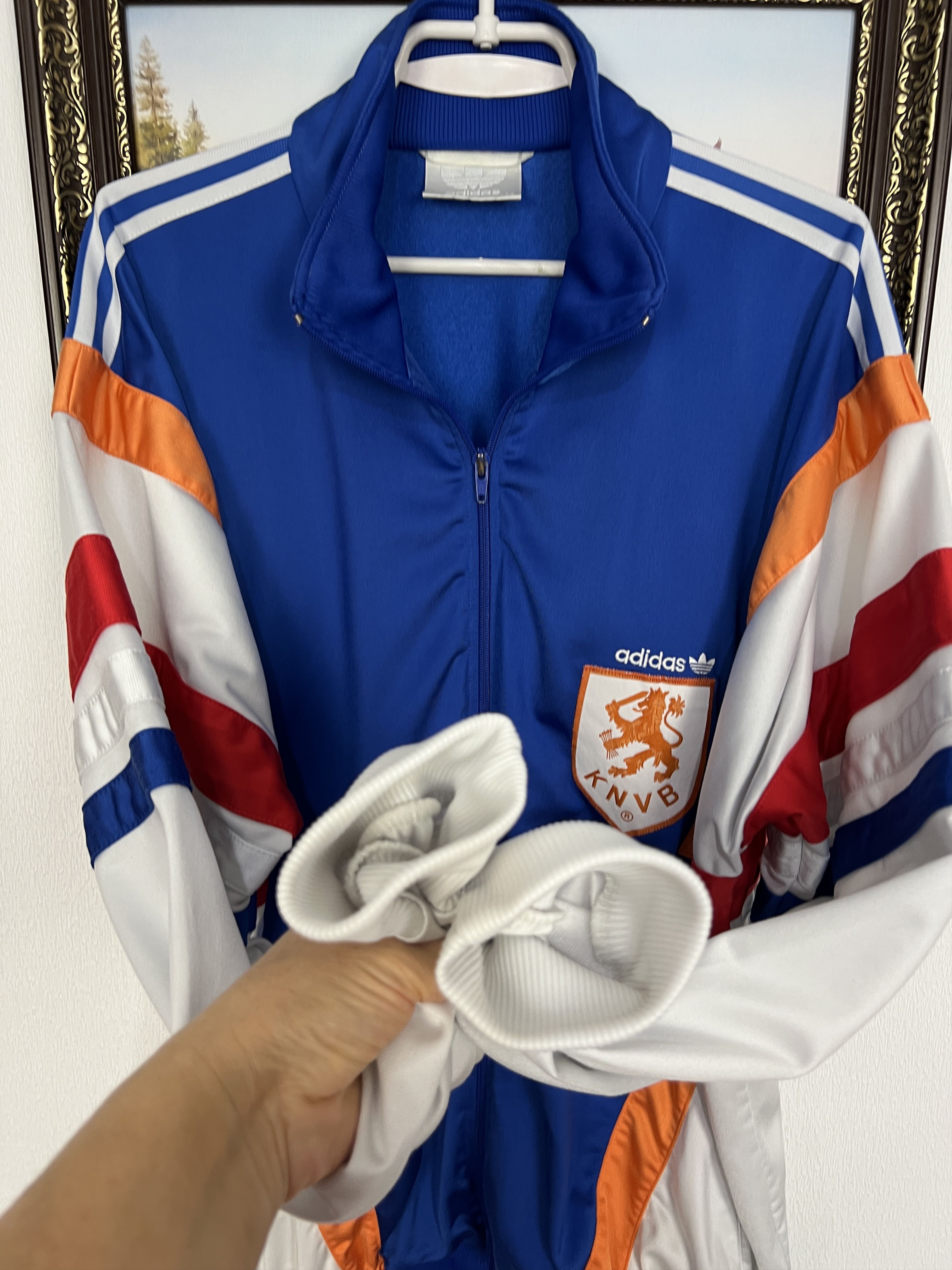 Adidas Vintage 90's Netherland Football Jacket Holland Track Top Size US XL / EU 56 / 4 - 5 Thumbnail