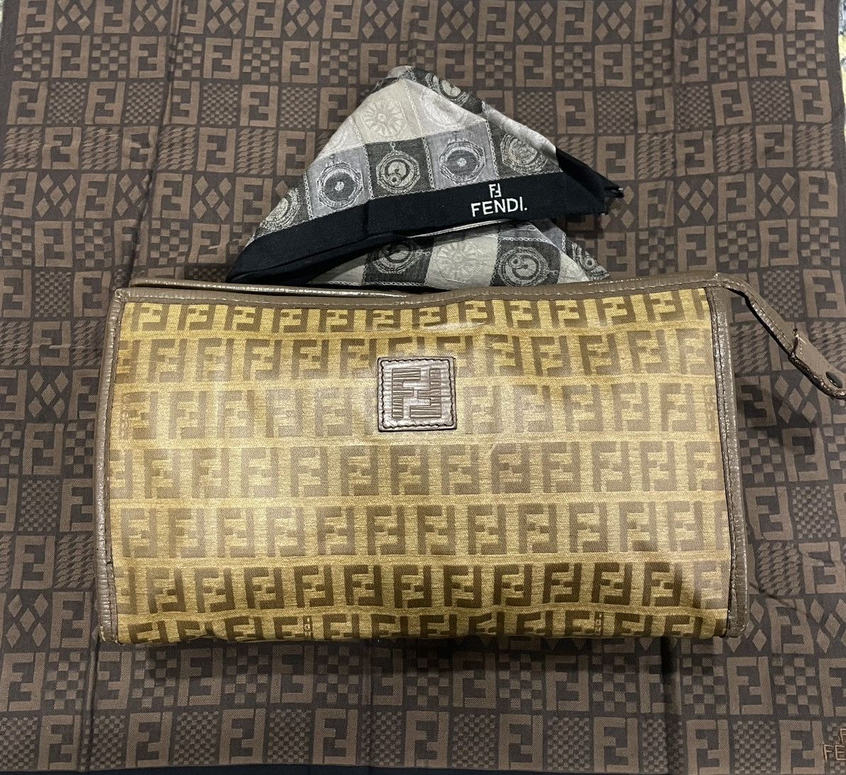 Fendi Fendi Zuccq Clutch Size ONE SIZE - 1 Thumbnail