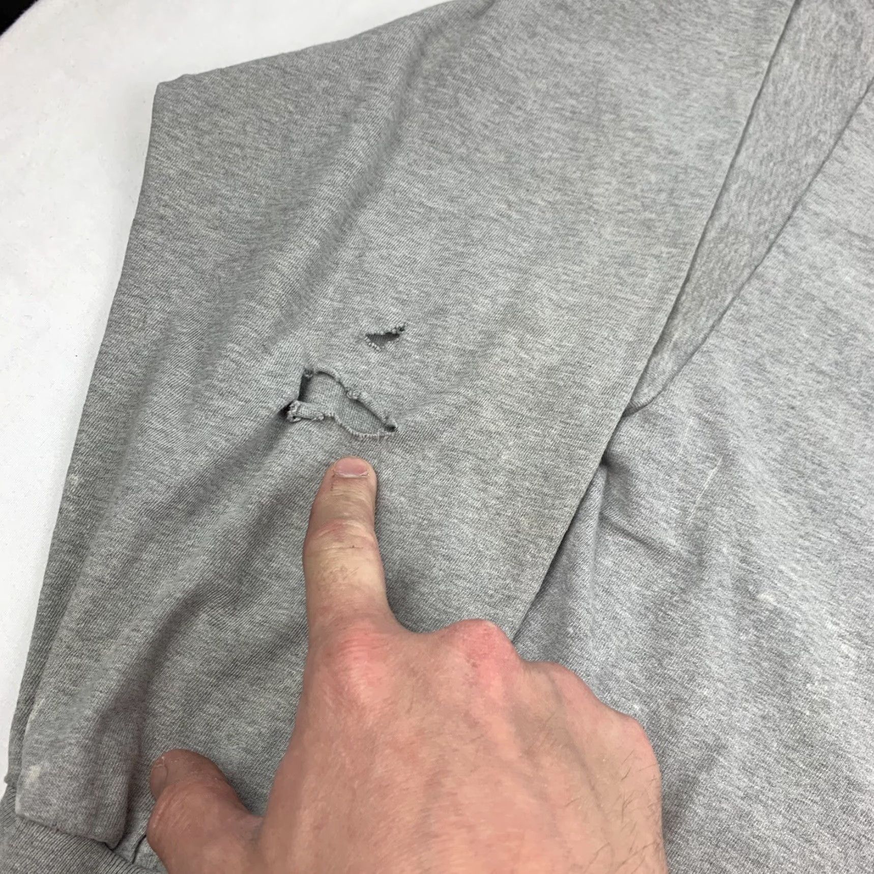 Levi's VINTAGE Levi's Jeans Long Sleeve Shirt Adult XL Gray Thrashed Worn Faded 90s USA Mens Shirt XL Gray 90s Levi's Size US XL / EU 56 / 4 - 7 Thumbnail
