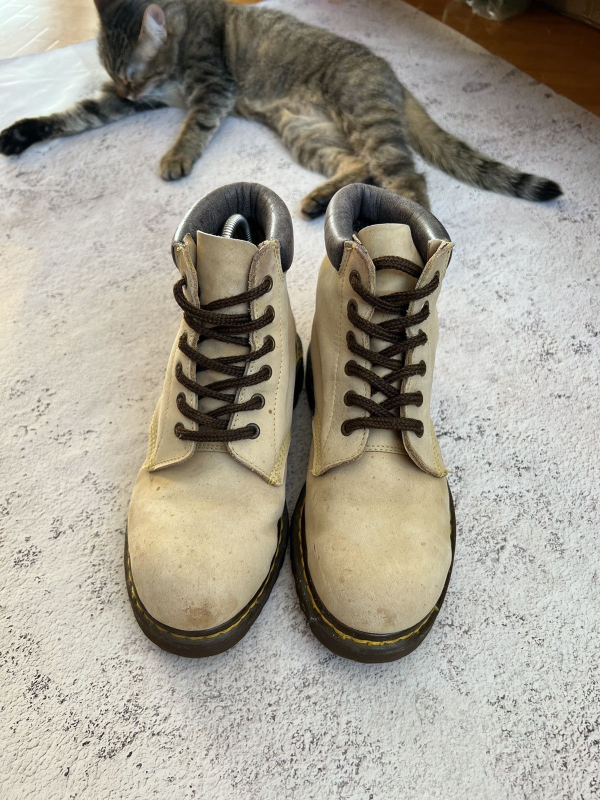 Dr. Martens × Vintage 80s🔥Dr.Martens vintage hole steel toe boot Made in England Size US 7.5 / EU 40-41 - 2 Thumbnail