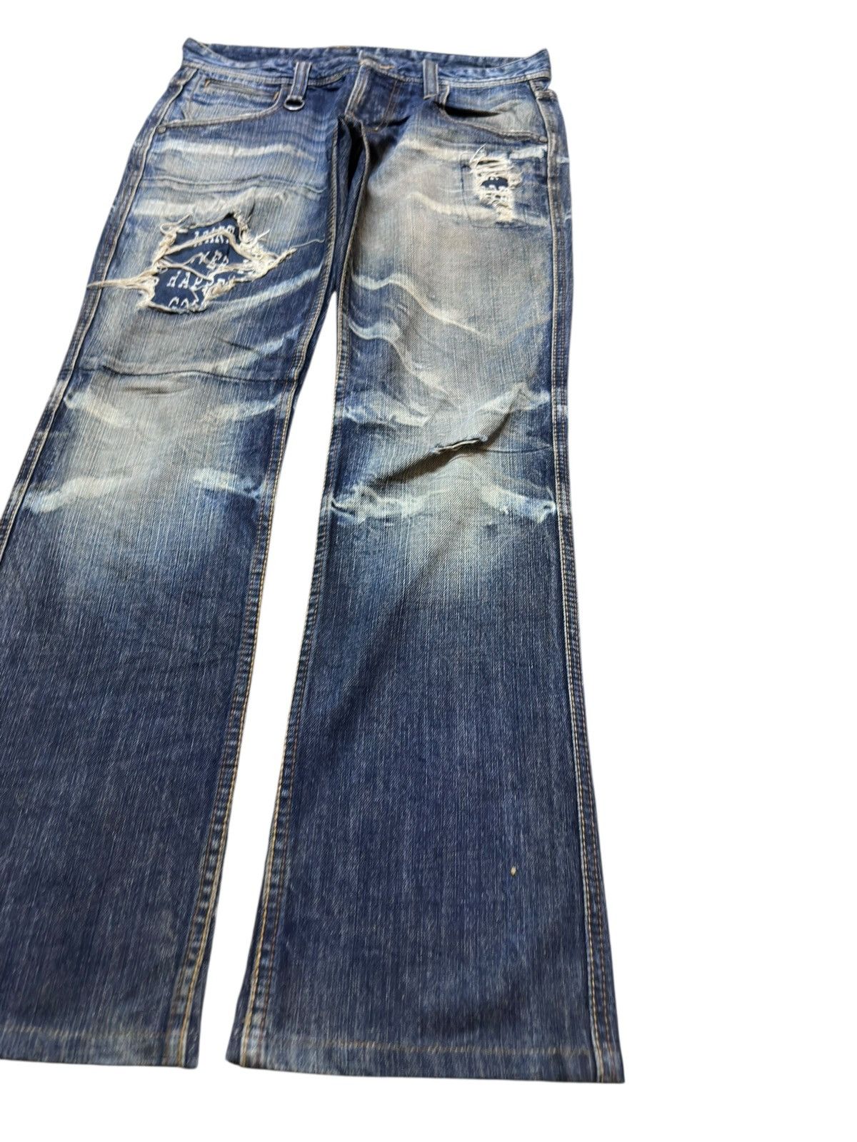 Nicole Club Vintage Hideaways By Nicole Flare Grung Bondage Denim Size US 31 - 4 Thumbnail