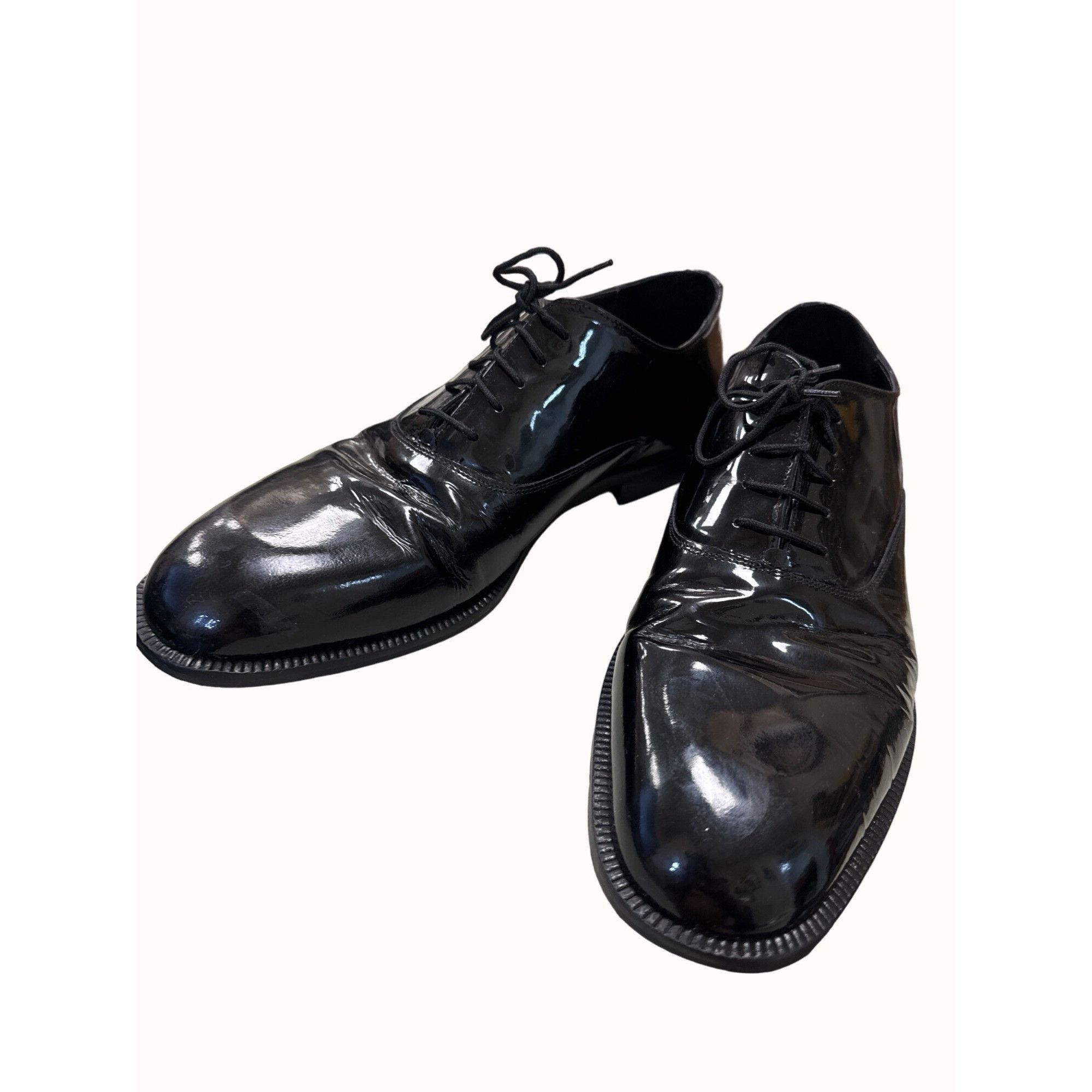 Stanley Blacker Stanley Blacker Couture men’s black leather patent tuxedo sh Size US 13 / EU 46 - 13 Thumbnail