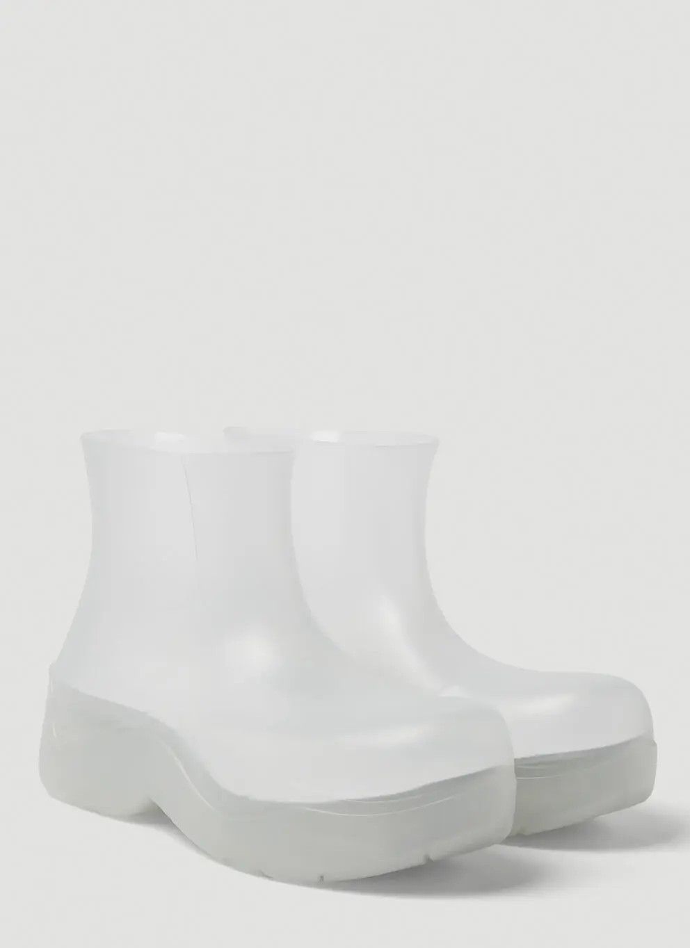 Bottega Veneta o1loc1c0824 640043 Puddle Ankle Boot in Transparent White Size US 8 / EU 41 - 2 Thumbnail