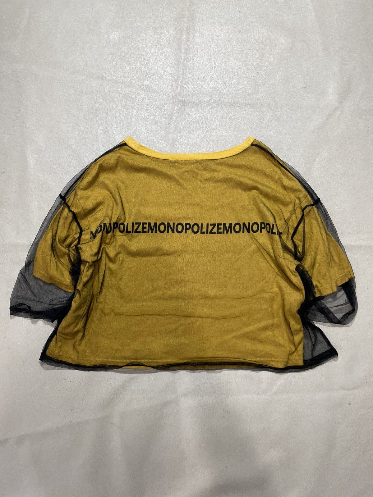 Hysteric Glamour Mono Polize Double Layer Transparent Boxy cropped Shirt Size US M / EU 48-50 / 2 - 6 Thumbnail