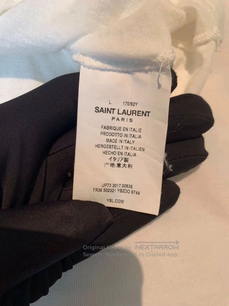 Saint Laurent Paris Saint Laurent Classic Logo Short Sleeve Shirt. Size US L / EU 52-54 / 3 - 5 Thumbnail
