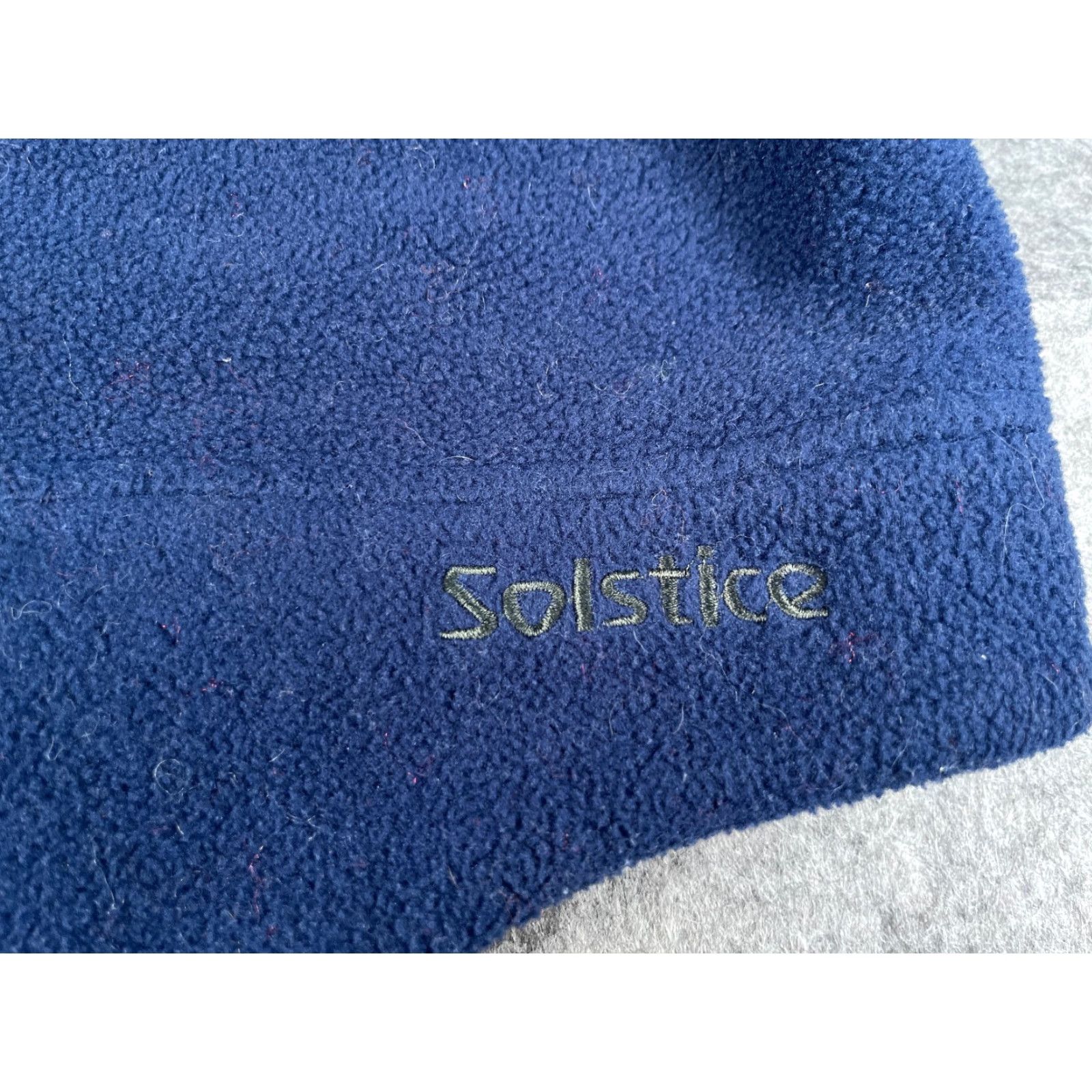Vintage Solstice Beanie Hat Adult One Size Blue 100% Polyester Fleece Knit Beanie Unisex Adults Winter Fall Spring Outdoor Ski Mens Womens Size ONE SIZE - 2 Thumbnail