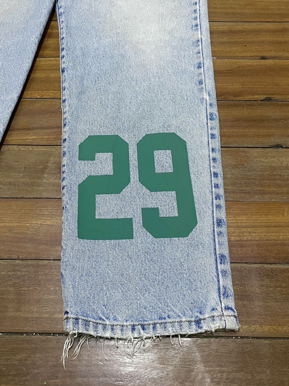 Japanese Brand × Vintage Rare Design Vintage Nostalgia Dungarees Cowboy Jeans 1990s Size US 36 / EU 52 - 6 Thumbnail