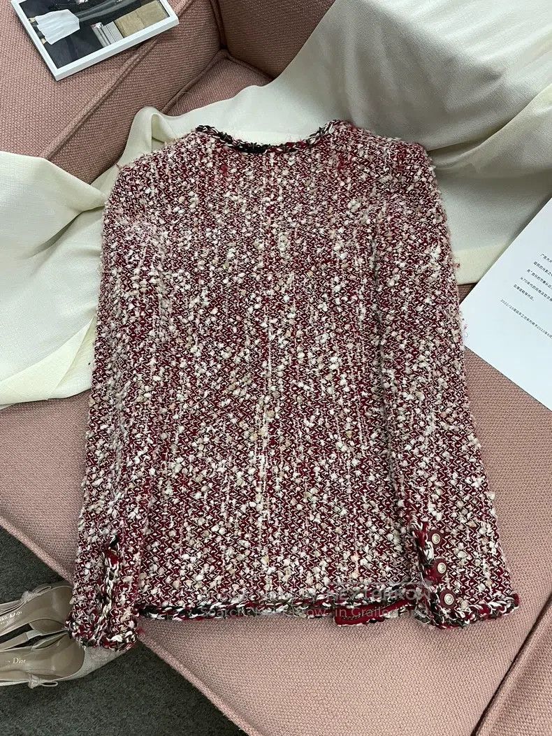 Chanel Chanel Red Dallas series snowflake beef "pork belly" five- Size XS / US 0-2 / IT 36-38 - 3 Thumbnail