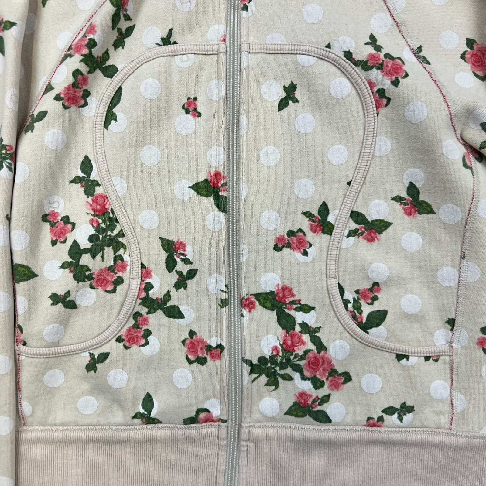 Lululemon × Vintage Lululemon Scuba Hoodie AOP Full Zip Floral Hooded Sweatshirt Size S / US 4 / IT 40 - 3 Thumbnail