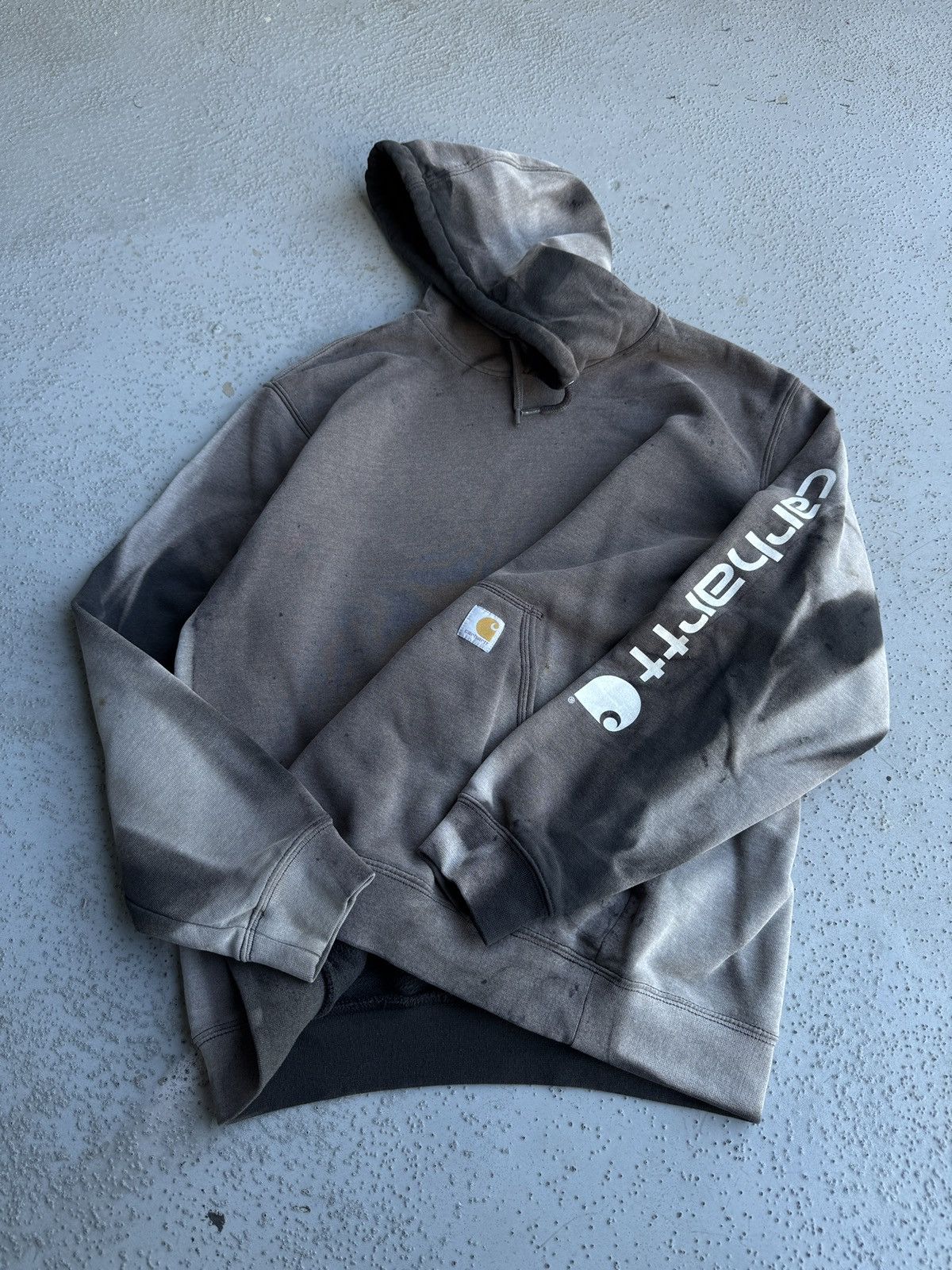 Carhartt PERFECTLY faded gray CARHARTT hoodie Large Size US L / EU 52-54 / 3 - 1 Thumbnail