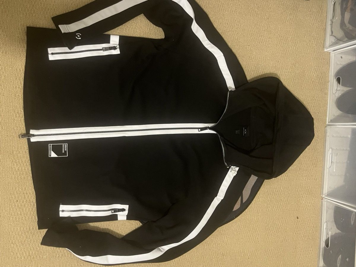 Armani zip up hoodie