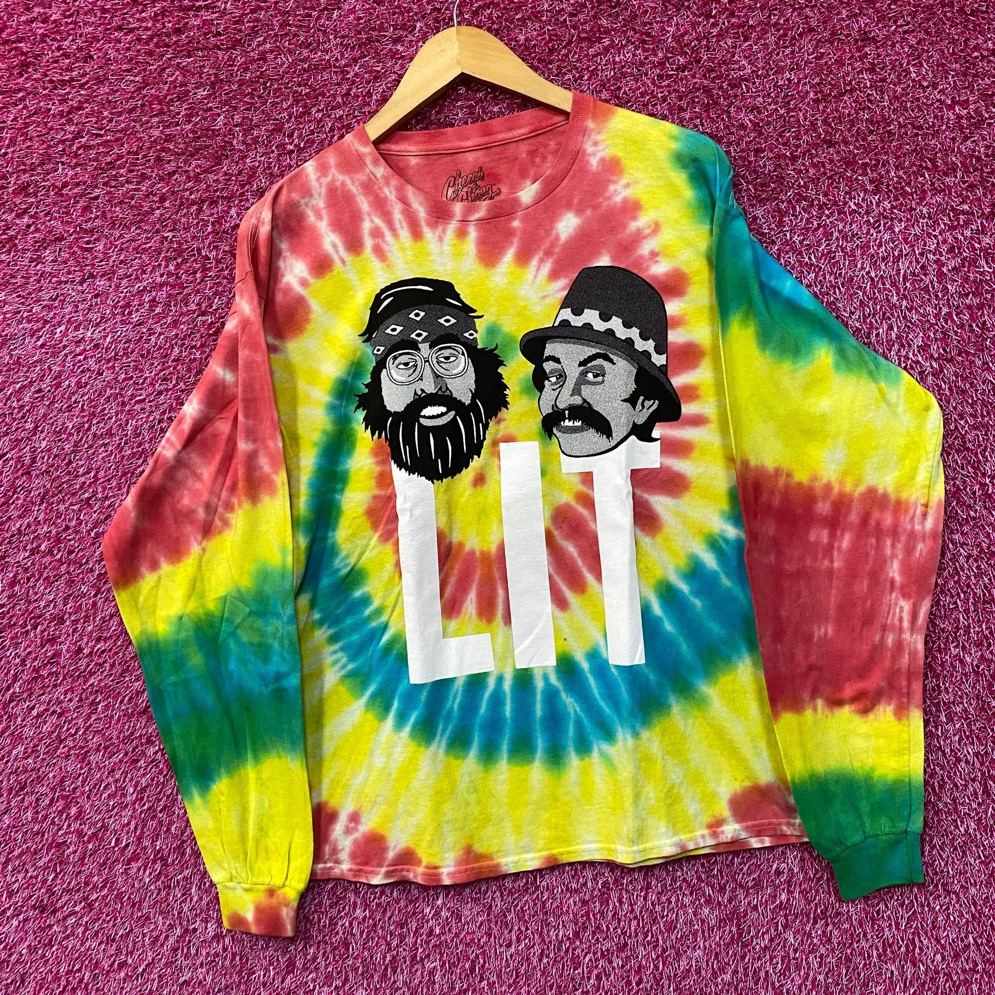 Other Cheech and Chong LIT Tie Dye Long Sleeve T-Shirt Medium Size US M / EU 48-50 / 2 - 3 Thumbnail