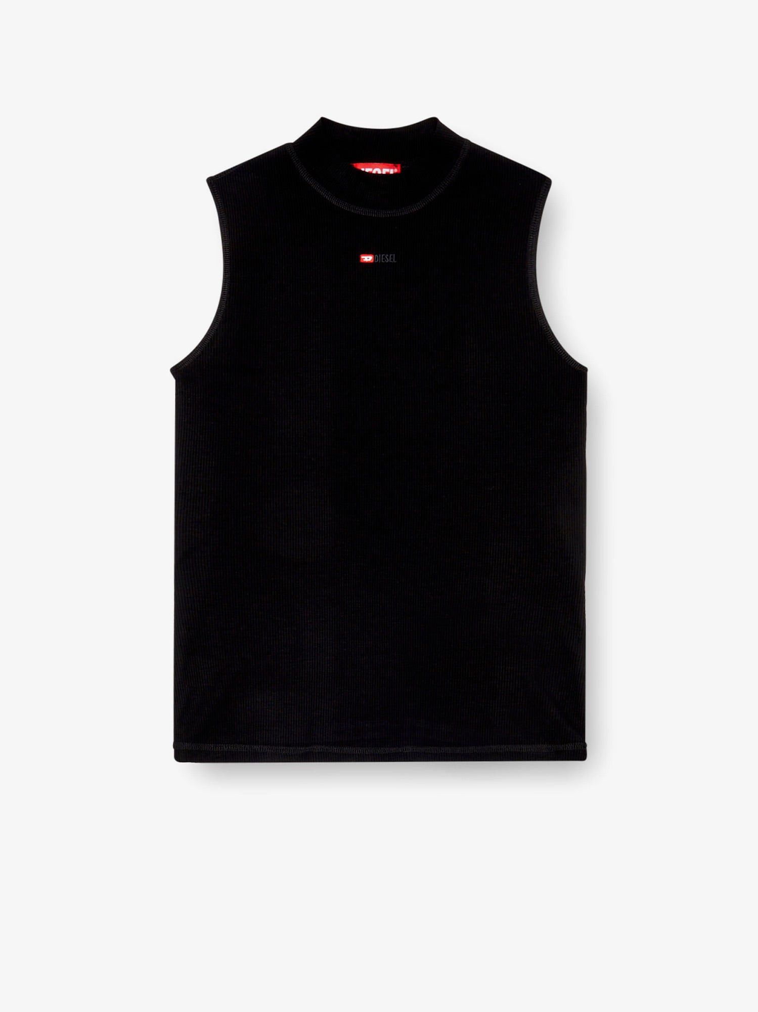Diesel T-Mokky-Sl-Microdiv Tank Top In Stretch Viscose Size M / US 6-8 / IT 42-44 - 1 Thumbnail