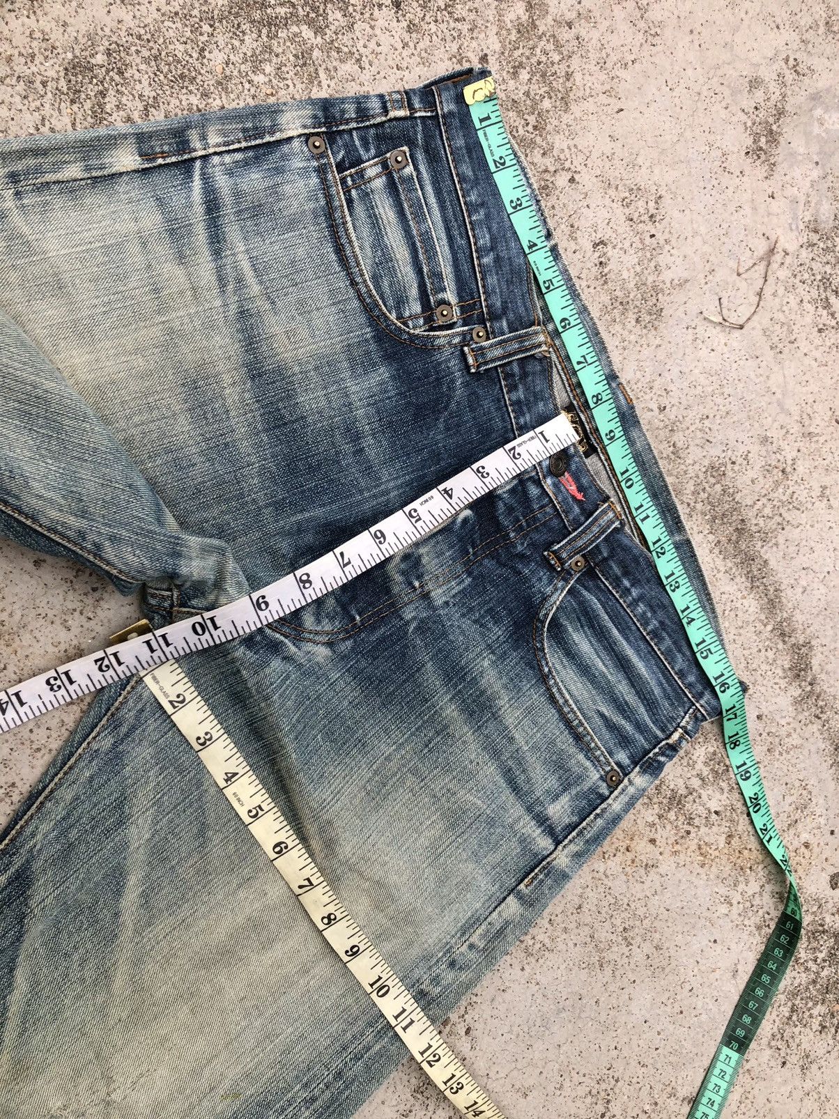 Hypebeast SELVEDGE⚡️⚡️DISTRESSED DENIM BY BBPBX JEANS Size US 33 - 12 Thumbnail