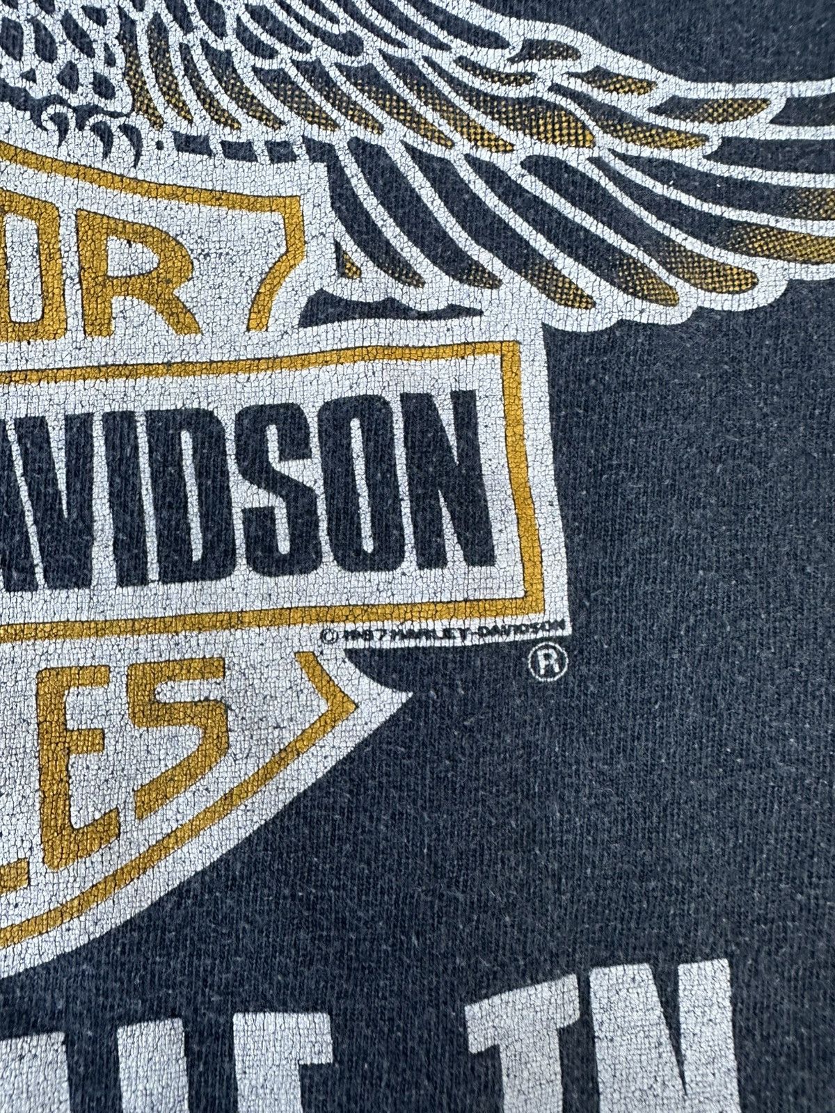 Harley Davidson Vintage 1987 Harley Davidson Start a Rumble Shirt size XL Size US XL / EU 56 / 4 - 8 Thumbnail